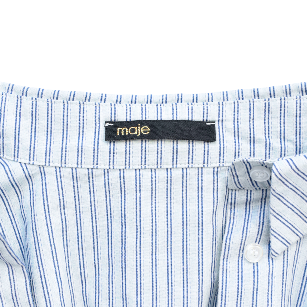 Maje 'Ririsa' Striped Shirt Dress - Women's 3