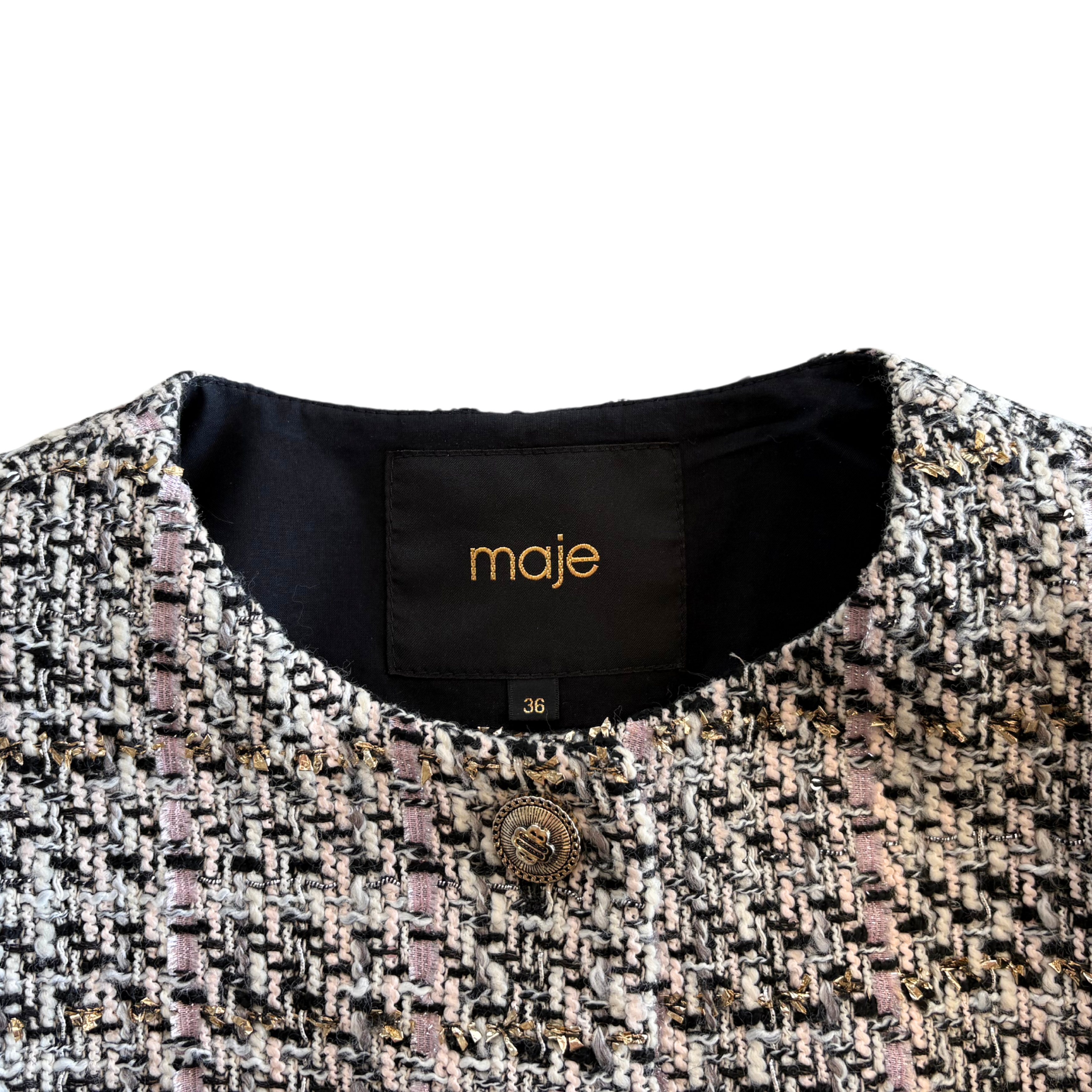 Maje 'Venalta' Tweed Jacket - Women's 36