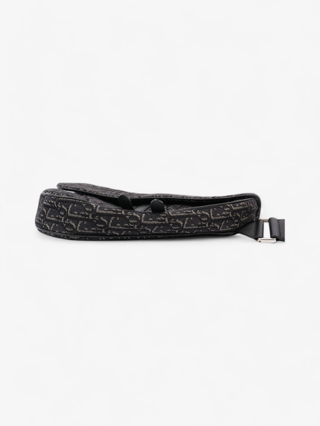 Christian Dior Saddle Bag Black Oblique Canvas