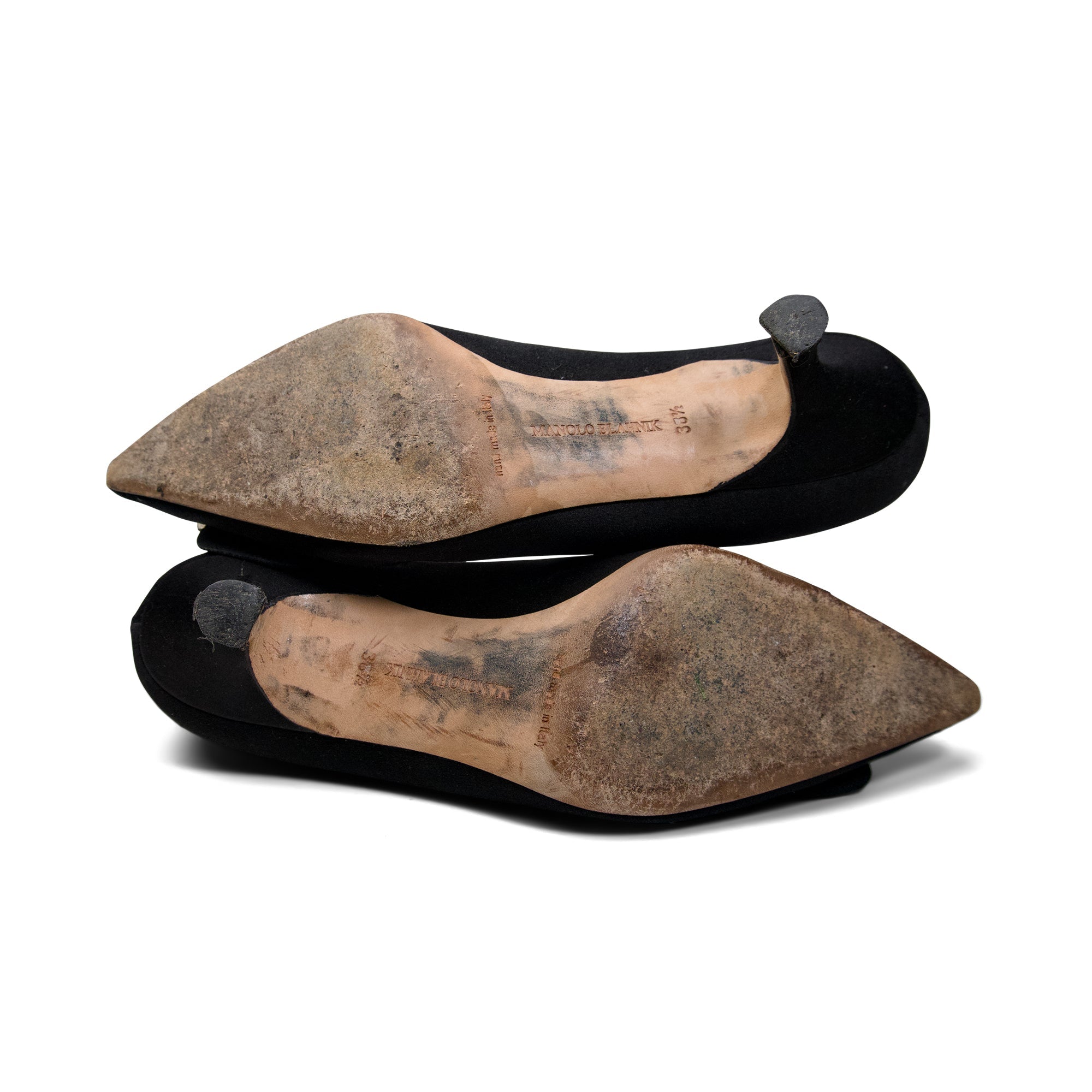 Manolo Blahnik Cyrstal Buckle Heels - Women's 38.5