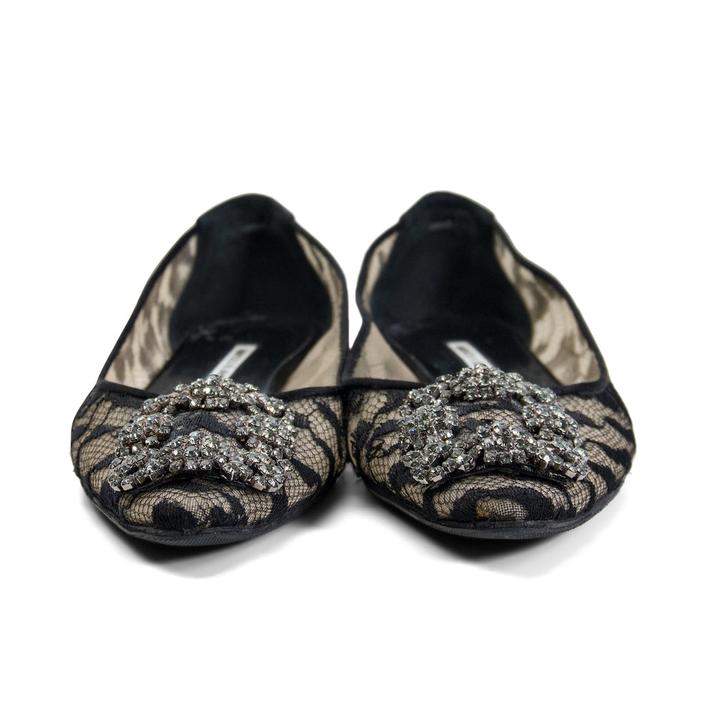 Manolo Blahnik 'Hangisi' Flats - Women's 38.5