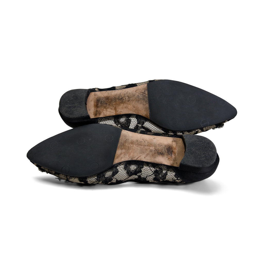 Manolo Blahnik 'Hangisi' Flats - Women's 38.5