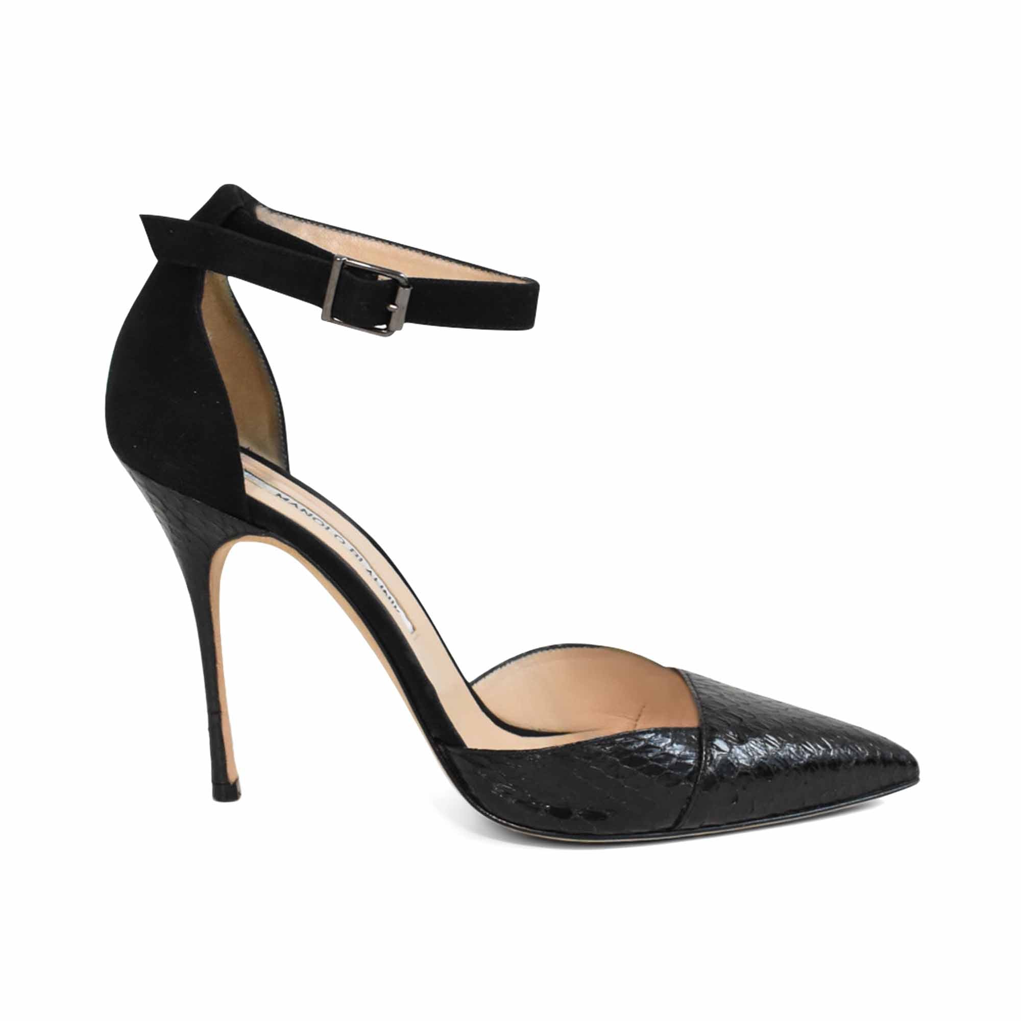 Manolo Blahnik Snakeskin Heels - Women's 40