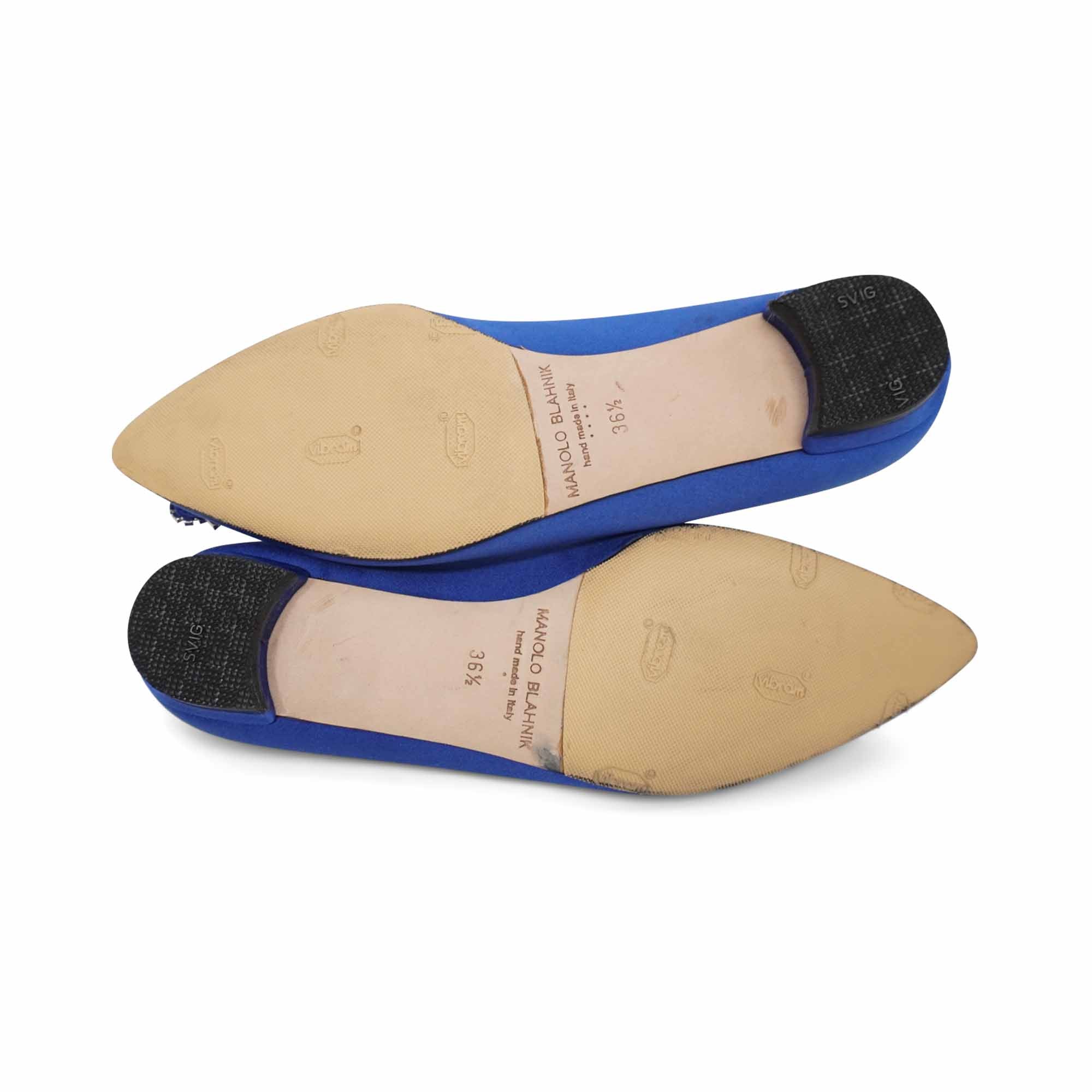 Manolo Blahnik 'Hangisi' Flats - Women's 36.5
