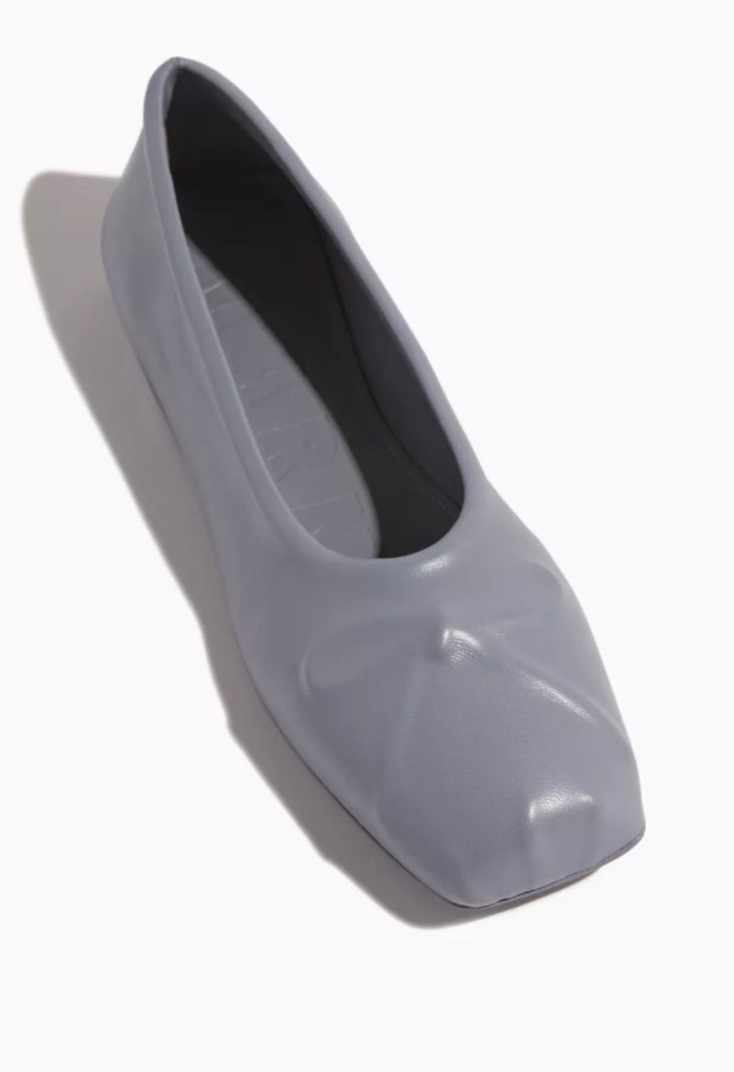 MARNI NAPPA LEATHER SEAMLESS LITTLE BOW BALLET FLATS