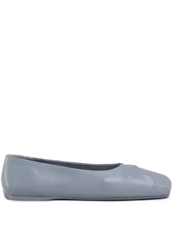 MARNI NAPPA LEATHER SEAMLESS LITTLE BOW BALLET FLATS
