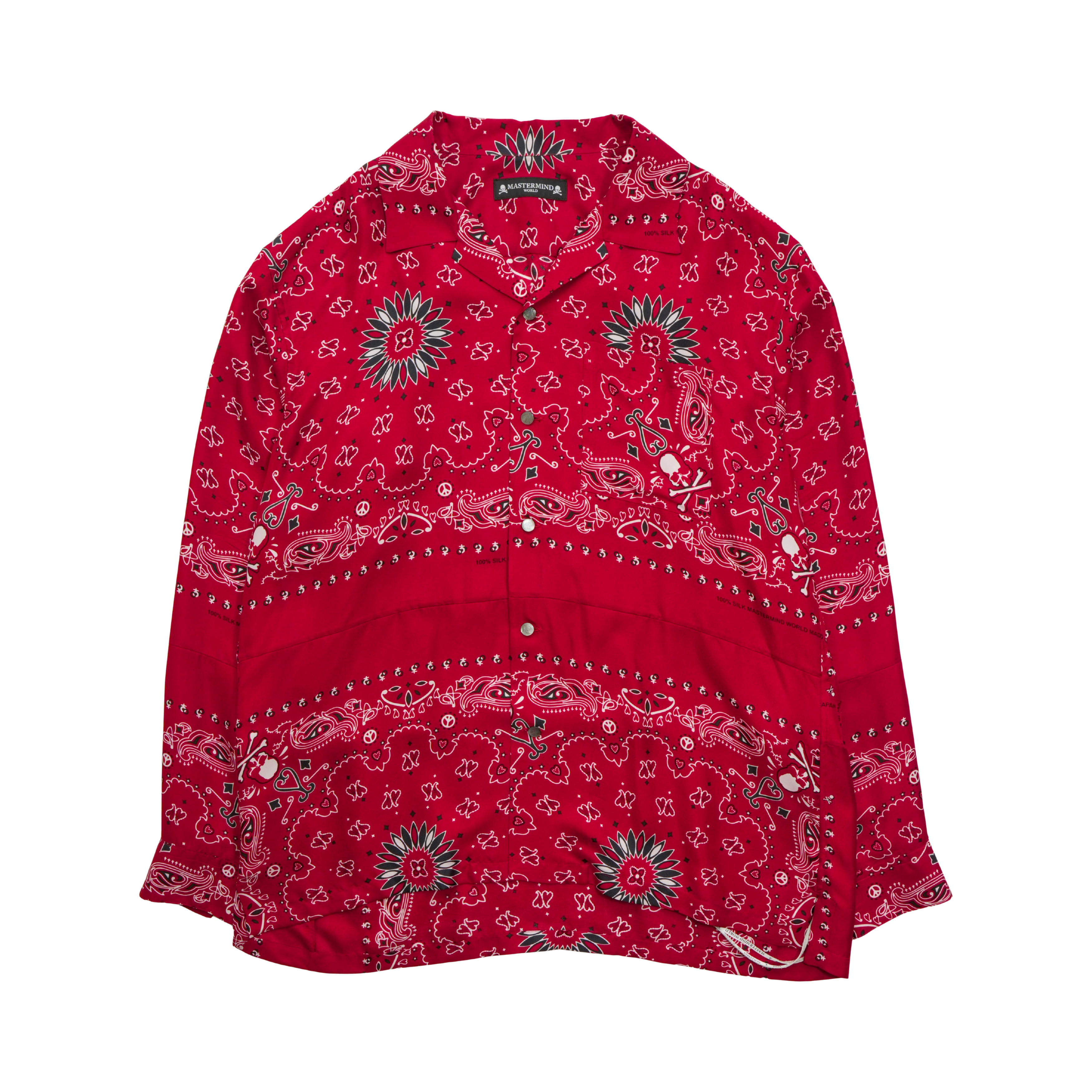 Mastermind World 'Bandana' Silk Shirt - Men's M