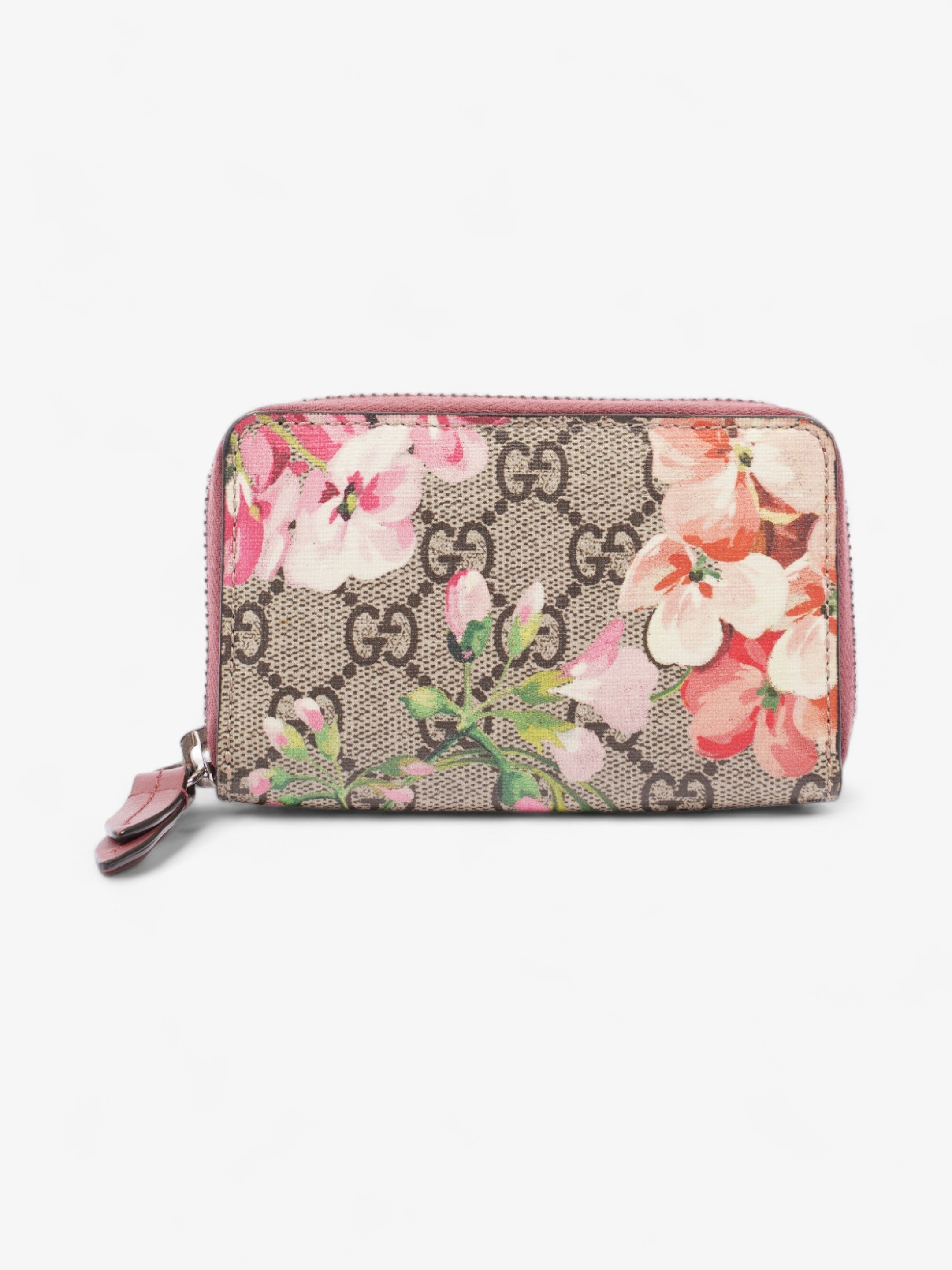 Gucci Blooms Zip Around  Case Wallet GG Supreme Canvas