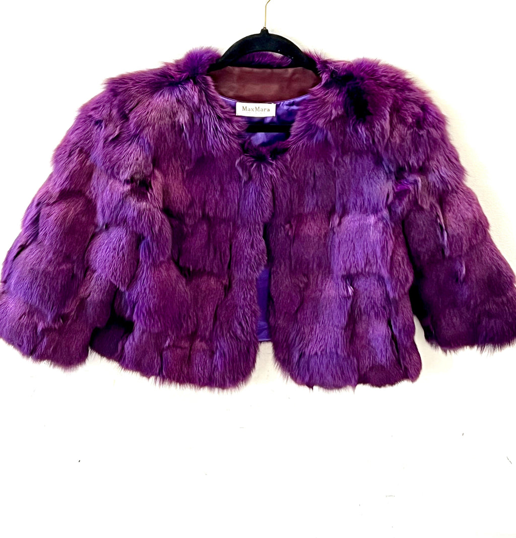 MAX MARA FAUX FUR JACKET