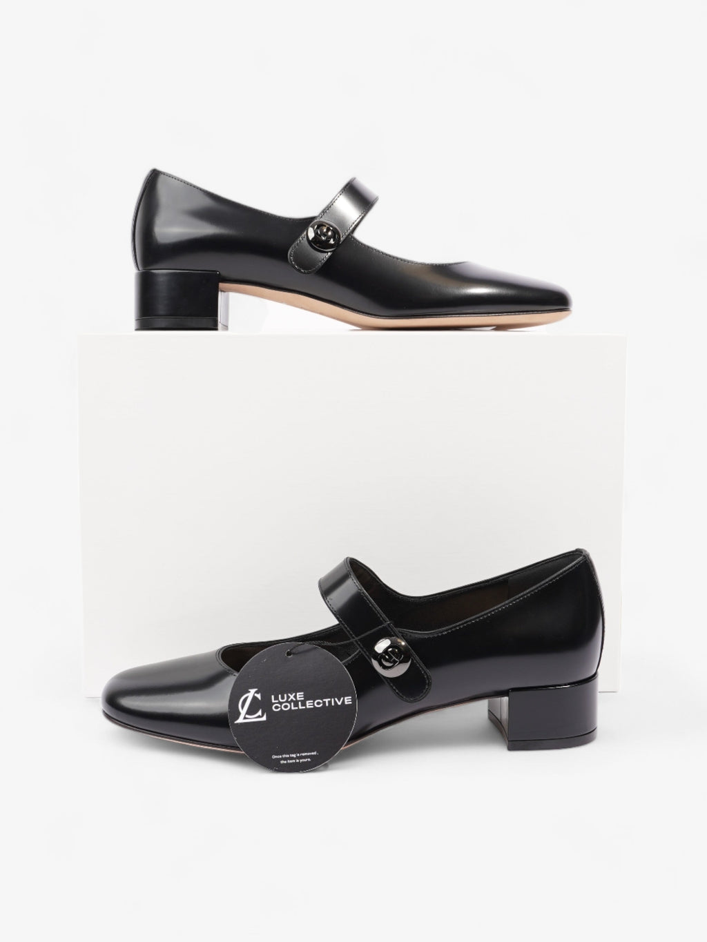 Christian Dior Uniform Mary Jane 30 Black Leather EU 38 UK 5