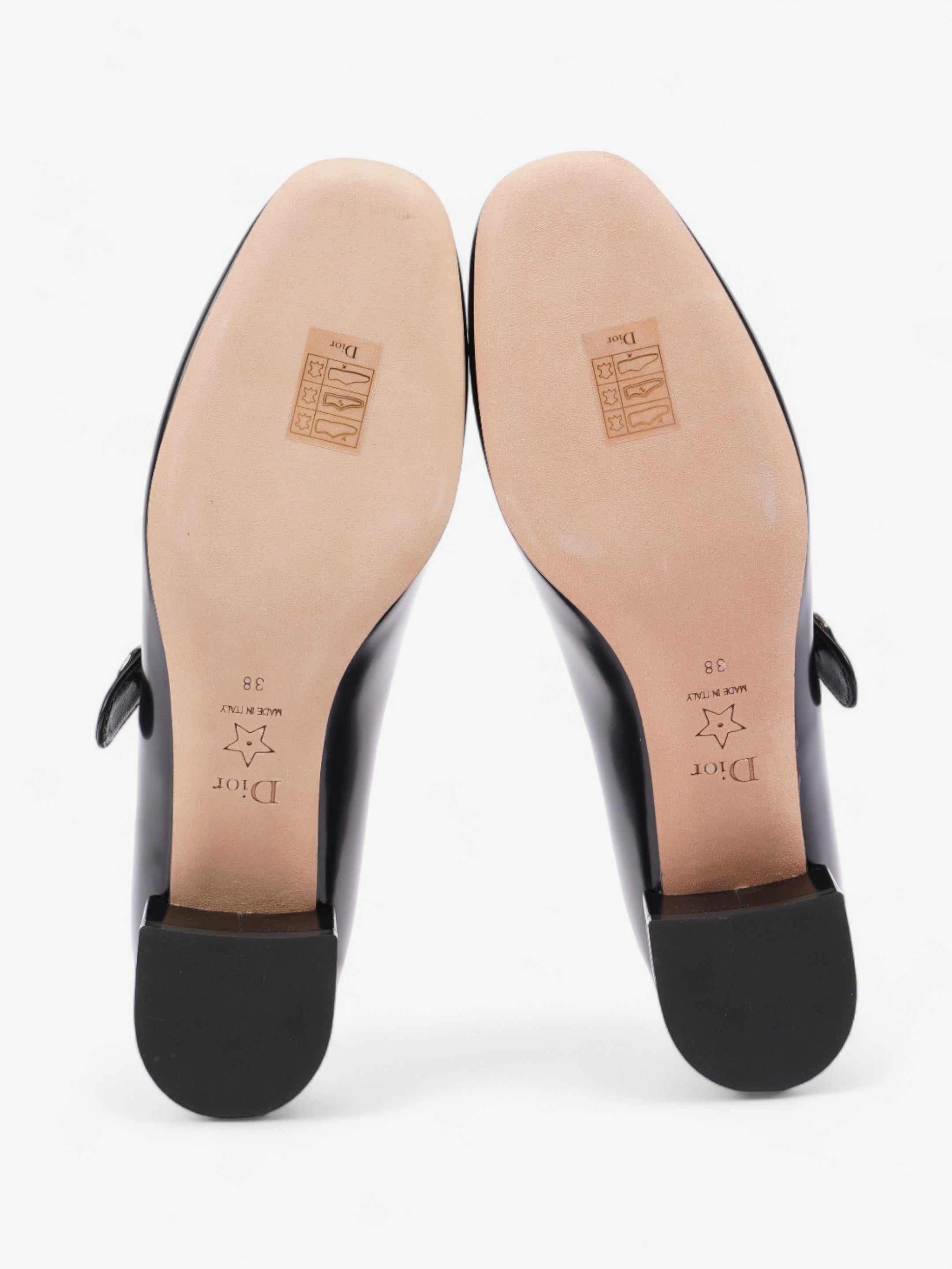 Christian Dior Uniform Mary Jane 30 Black Leather EU 38 UK 5