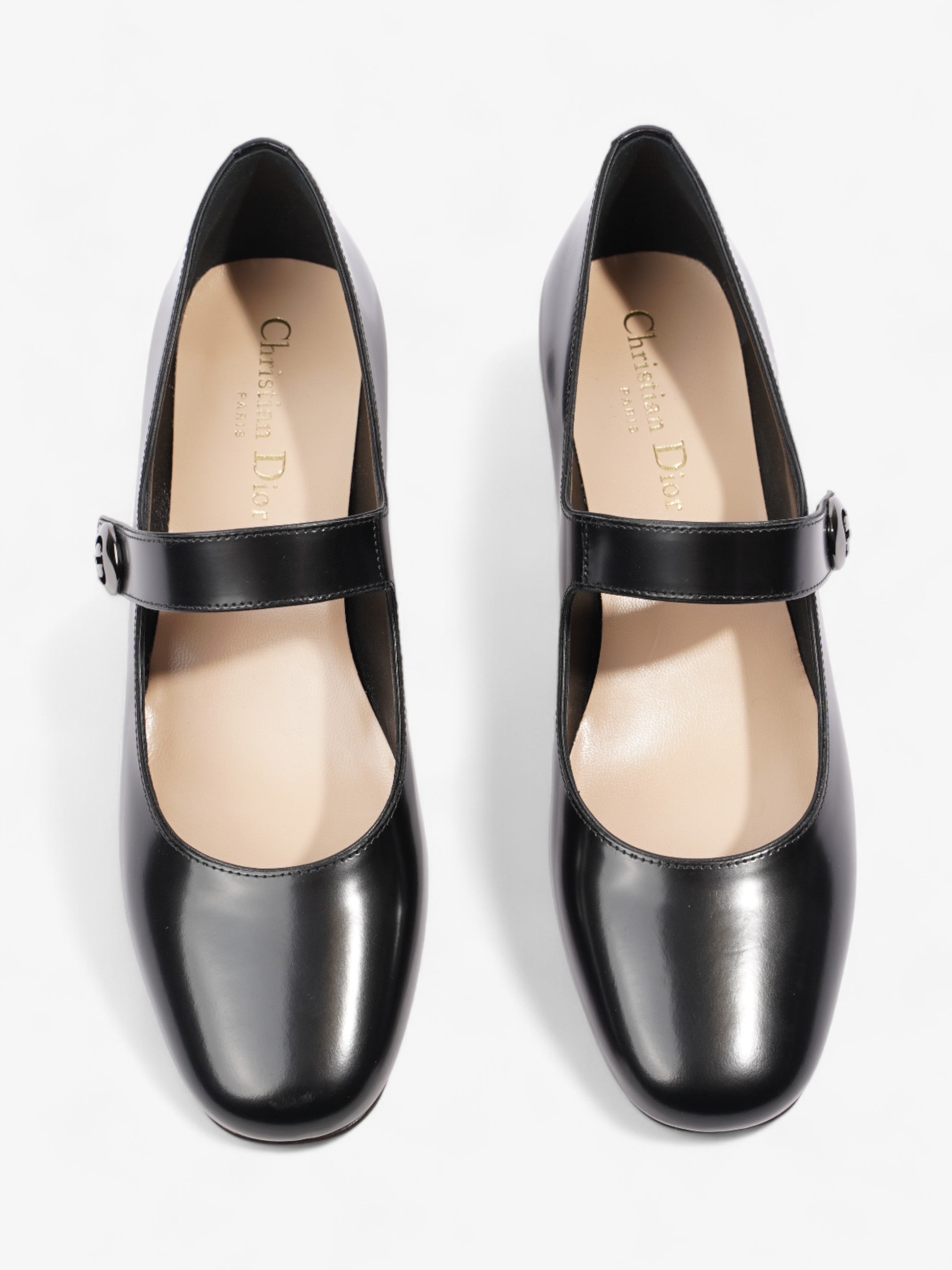 Christian Dior Uniform Mary Jane 30 Black Leather EU 38 UK 5