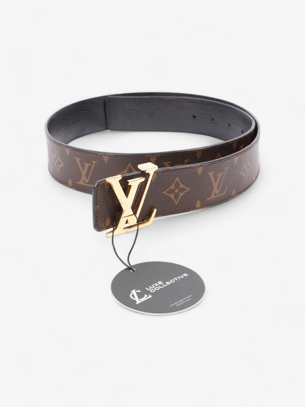 Louis Vuitton LV Reversible Belt Monogram / Black Coated Canvas 90cm 36"