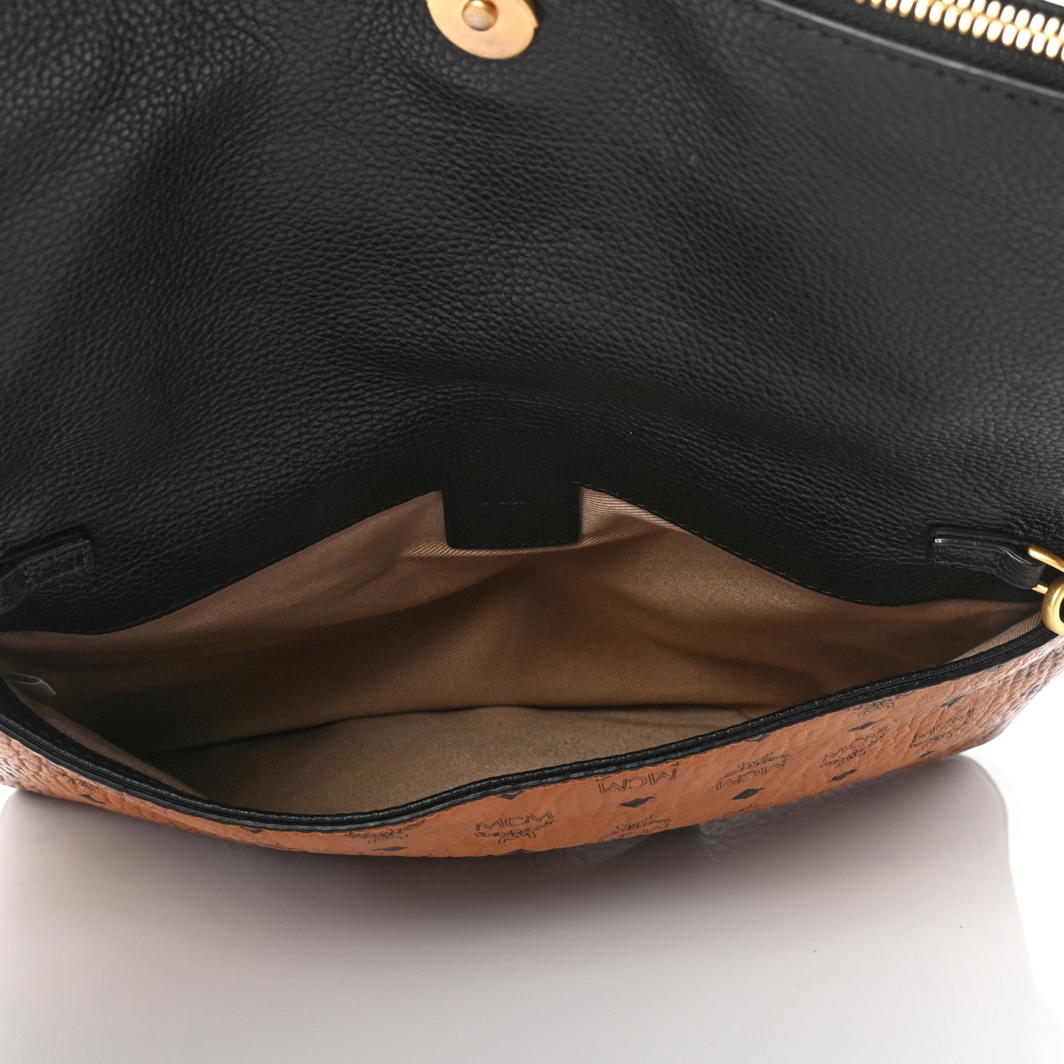 MCM CORINA VISETOS FOLDOVER CROSSBODY BAG
