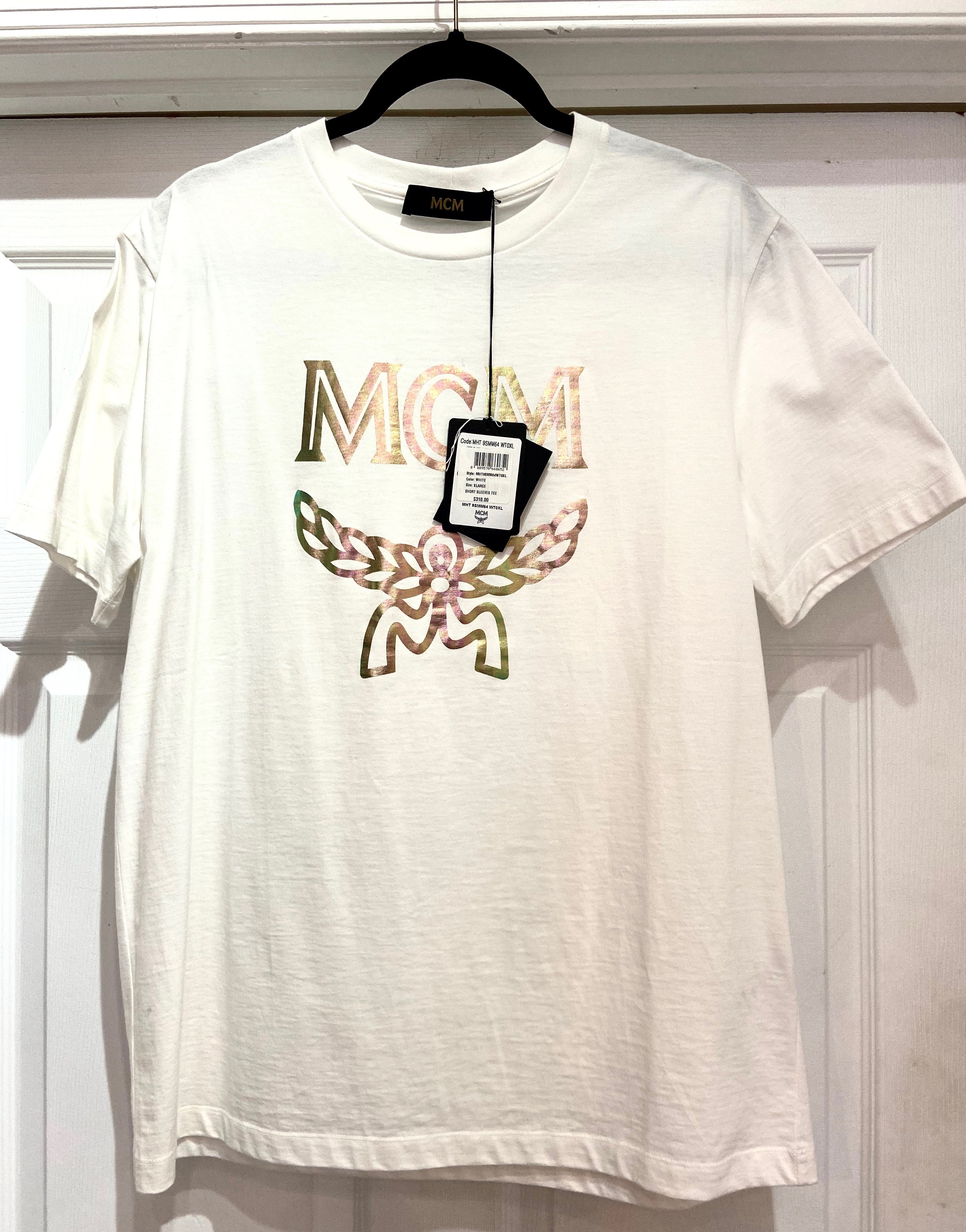 MCM HOLOGRAM LOGO PRINT T-SHIRT