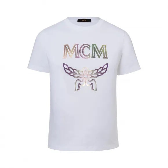 MCM HOLOGRAM LOGO PRINT T-SHIRT