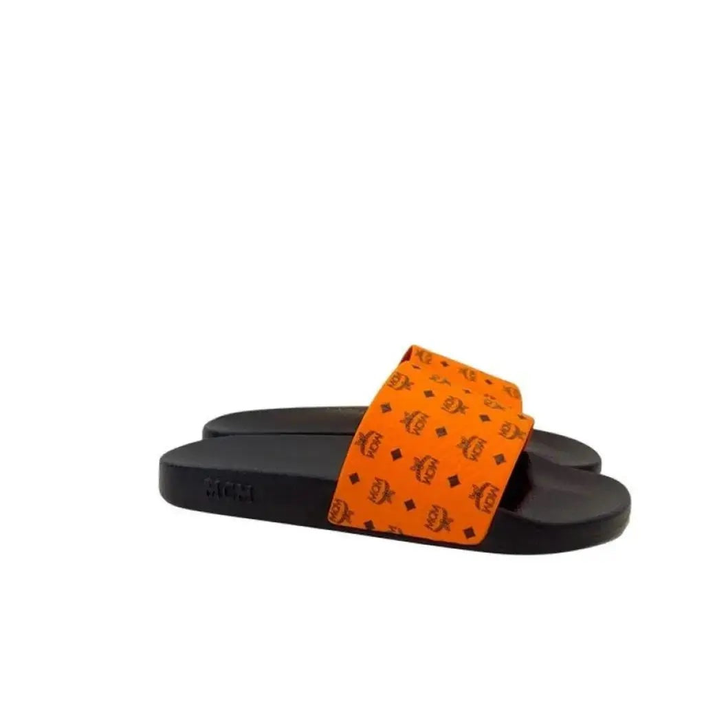 MCM MONOGRAM POOL SLIDES