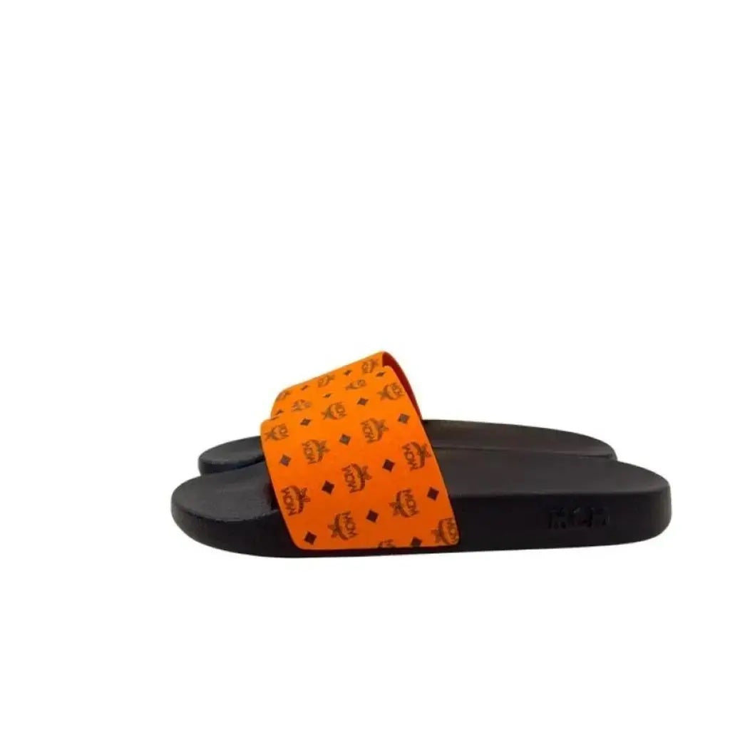 MCM MONOGRAM POOL SLIDES