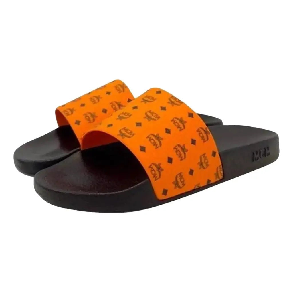 MCM MONOGRAM POOL SLIDES