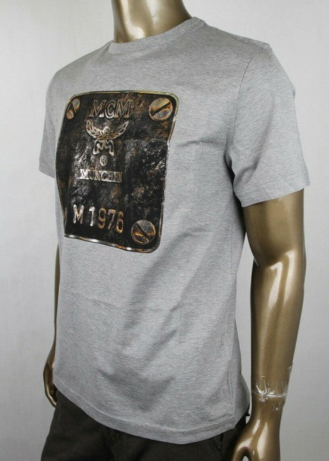 MCM Plaque Logo Print T-Shirt