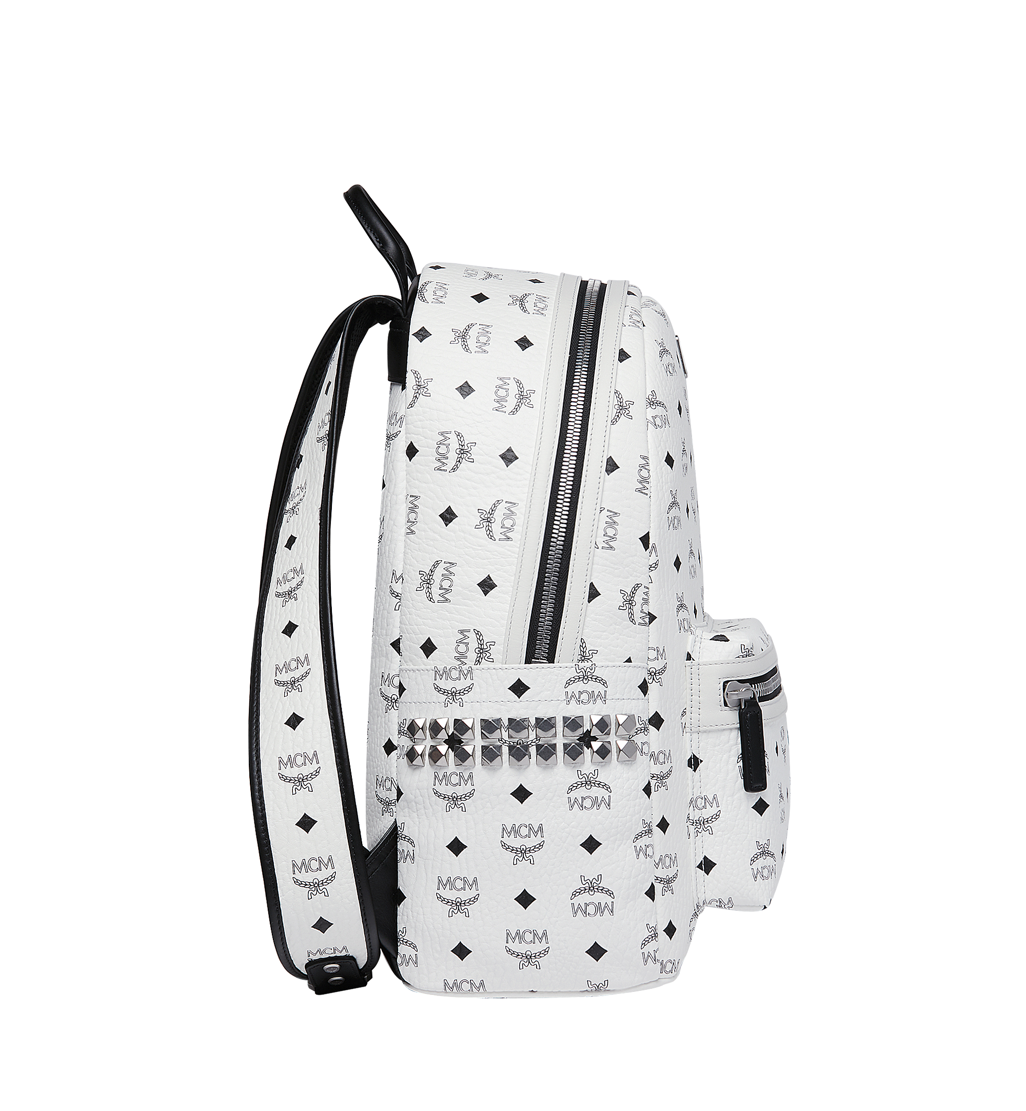 MCM Stark Side Studs Backpack in Visetos