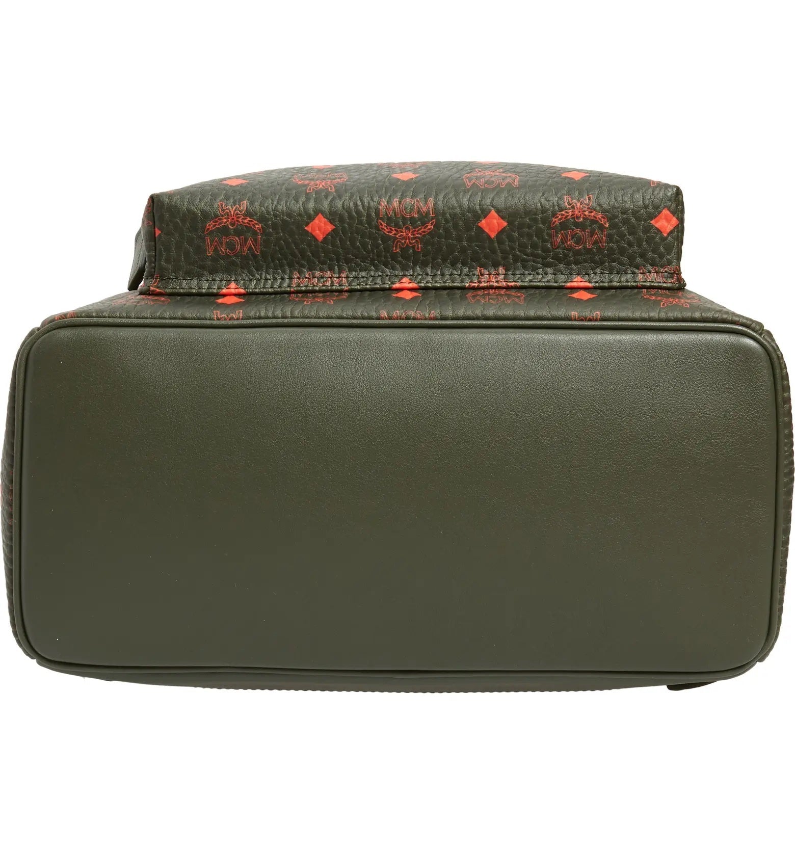 MCM STARK MONOGRAM BACKPACK IN WINTER MOSS