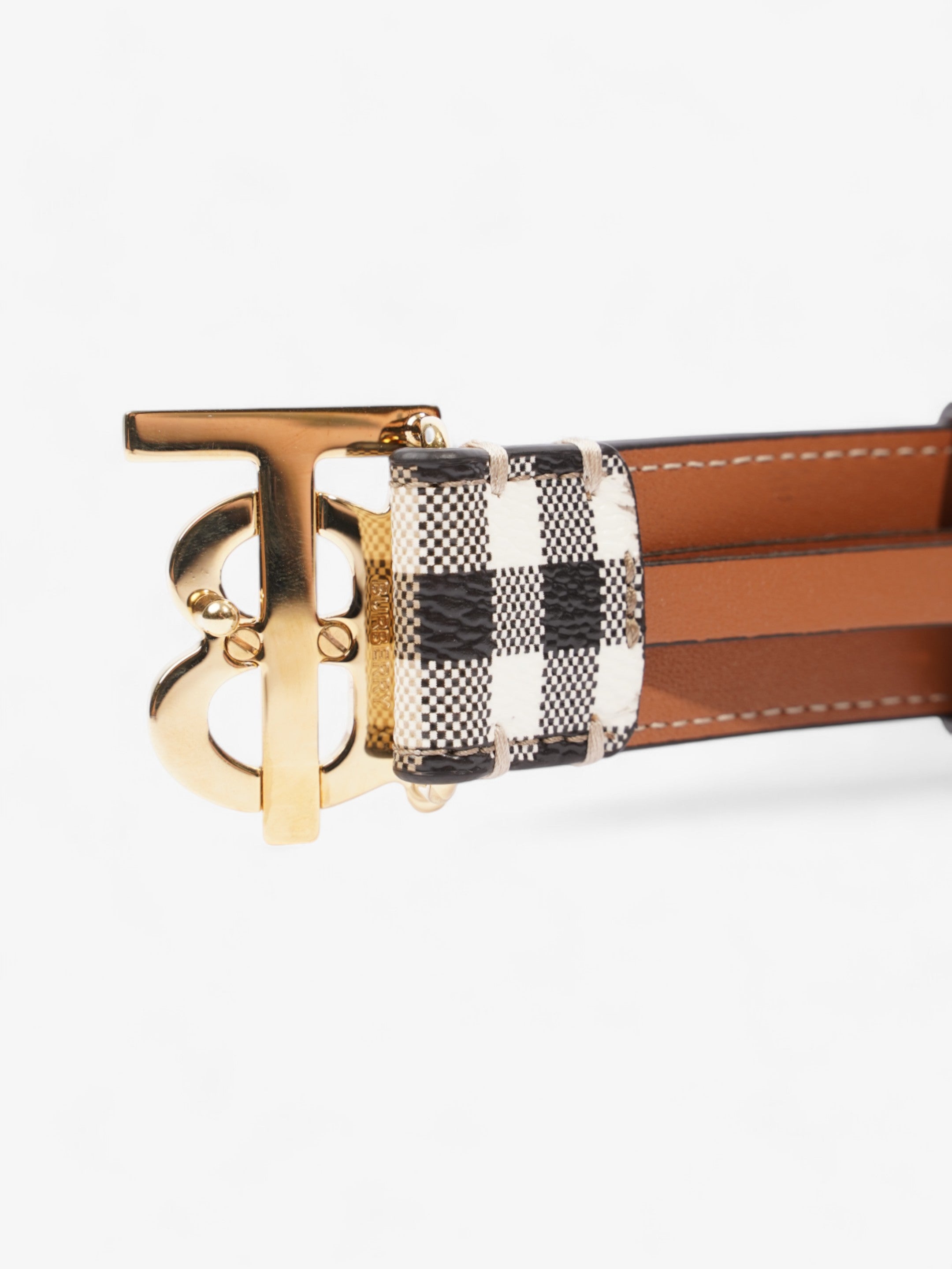 Burberry TB Belt Vintage Check / Briar Brown Canvas Medium (101cm)