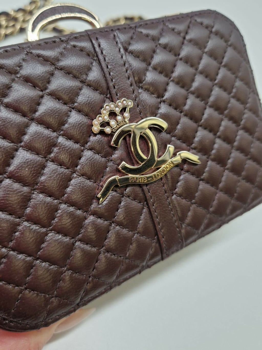 Chanel Vintage 2008 Micro Paris-London Clutch bag
