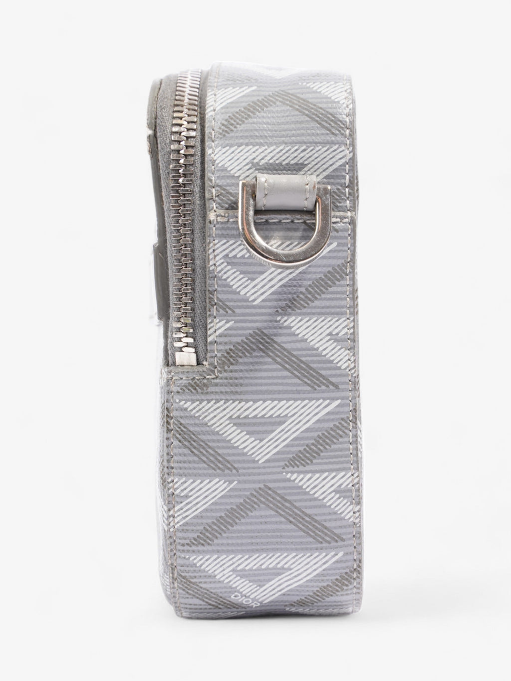 Christian Dior CD Diamond Safari with Strap Grey Coated Canvas