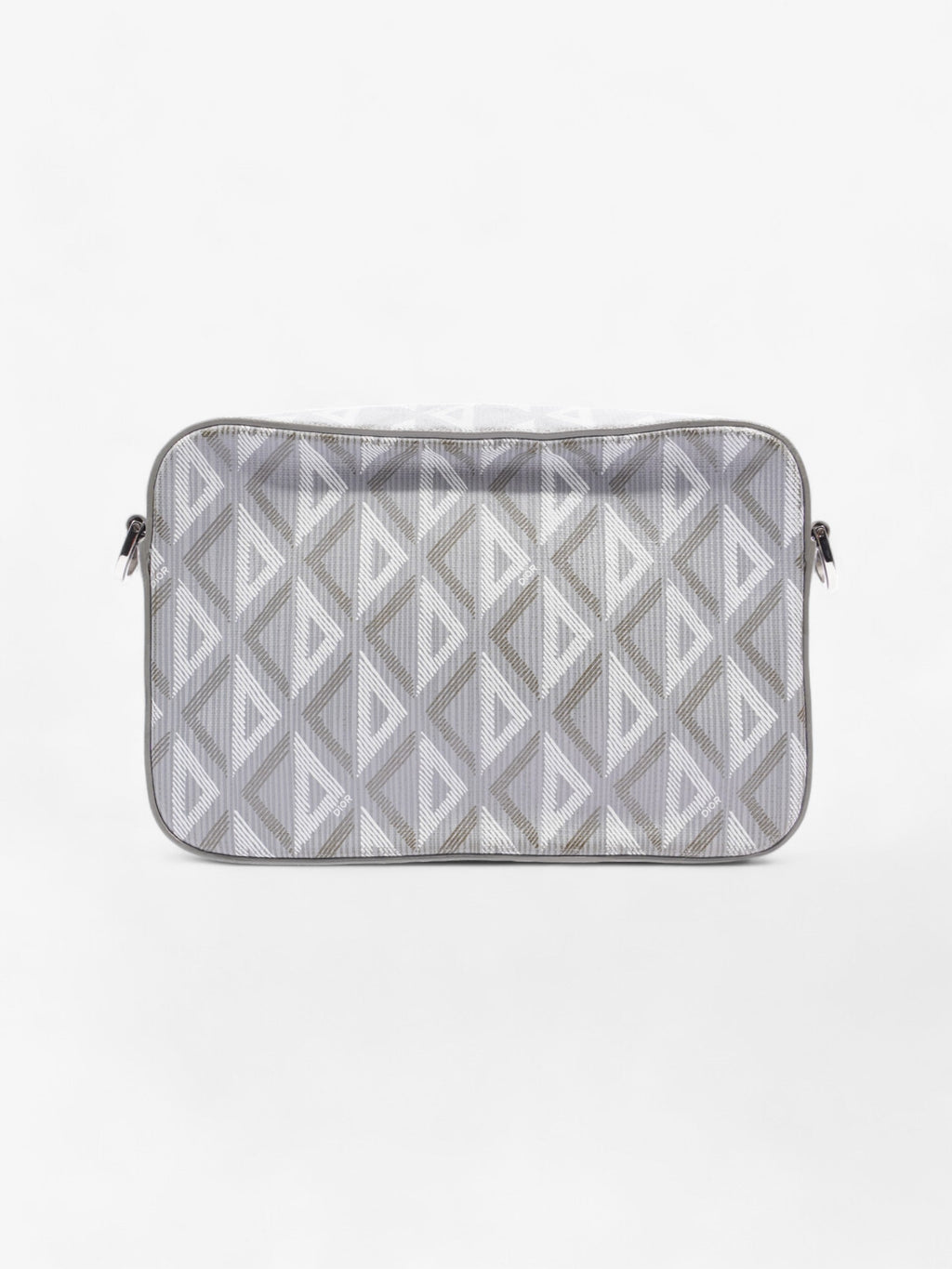 Christian Dior CD Diamond Safari with Strap Grey Coated Canvas