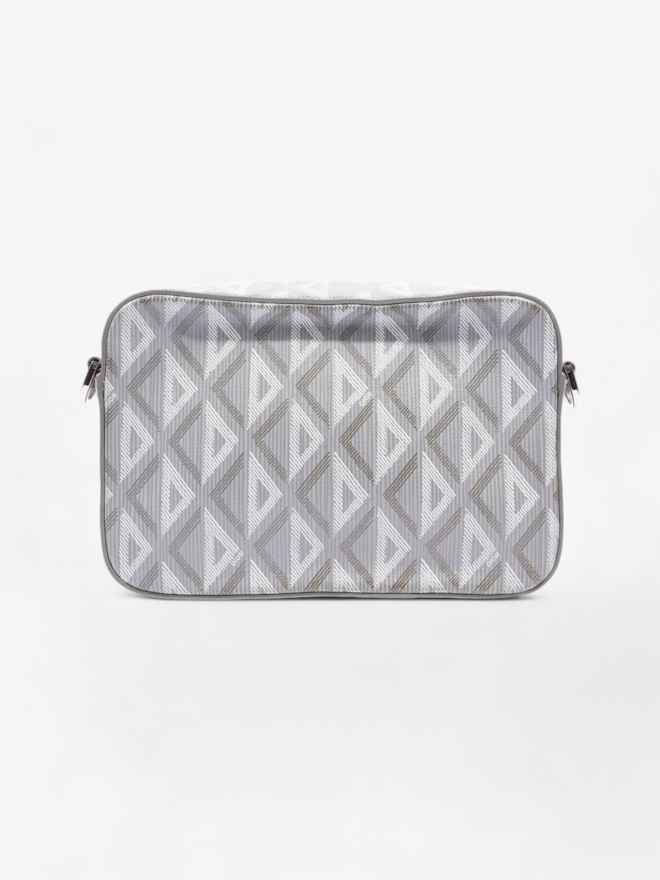 Christian Dior CD Diamond Safari with Strap Grey Coated Canvas
