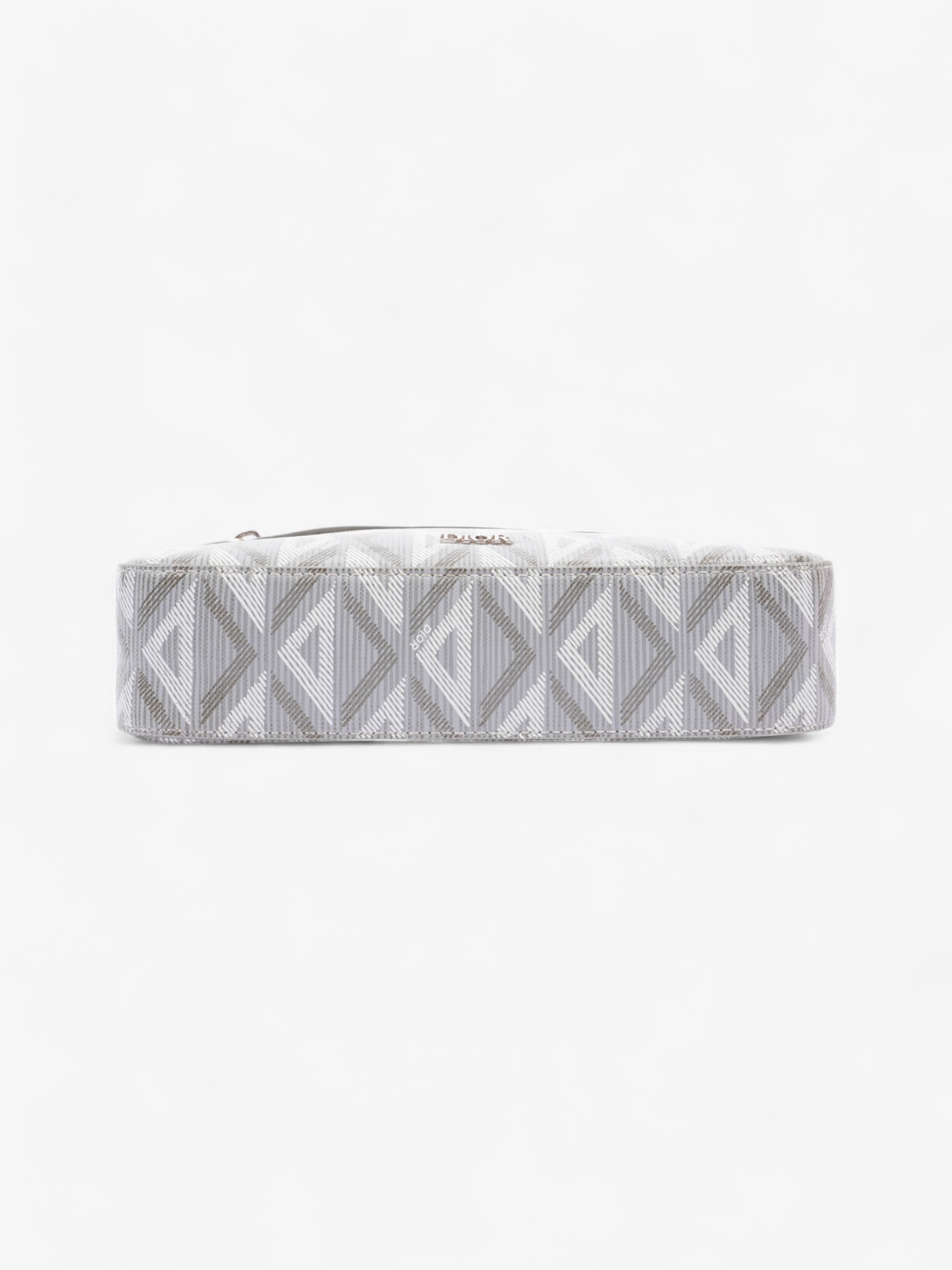 Christian Dior CD Diamond Safari with Strap Grey Coated Canvas
