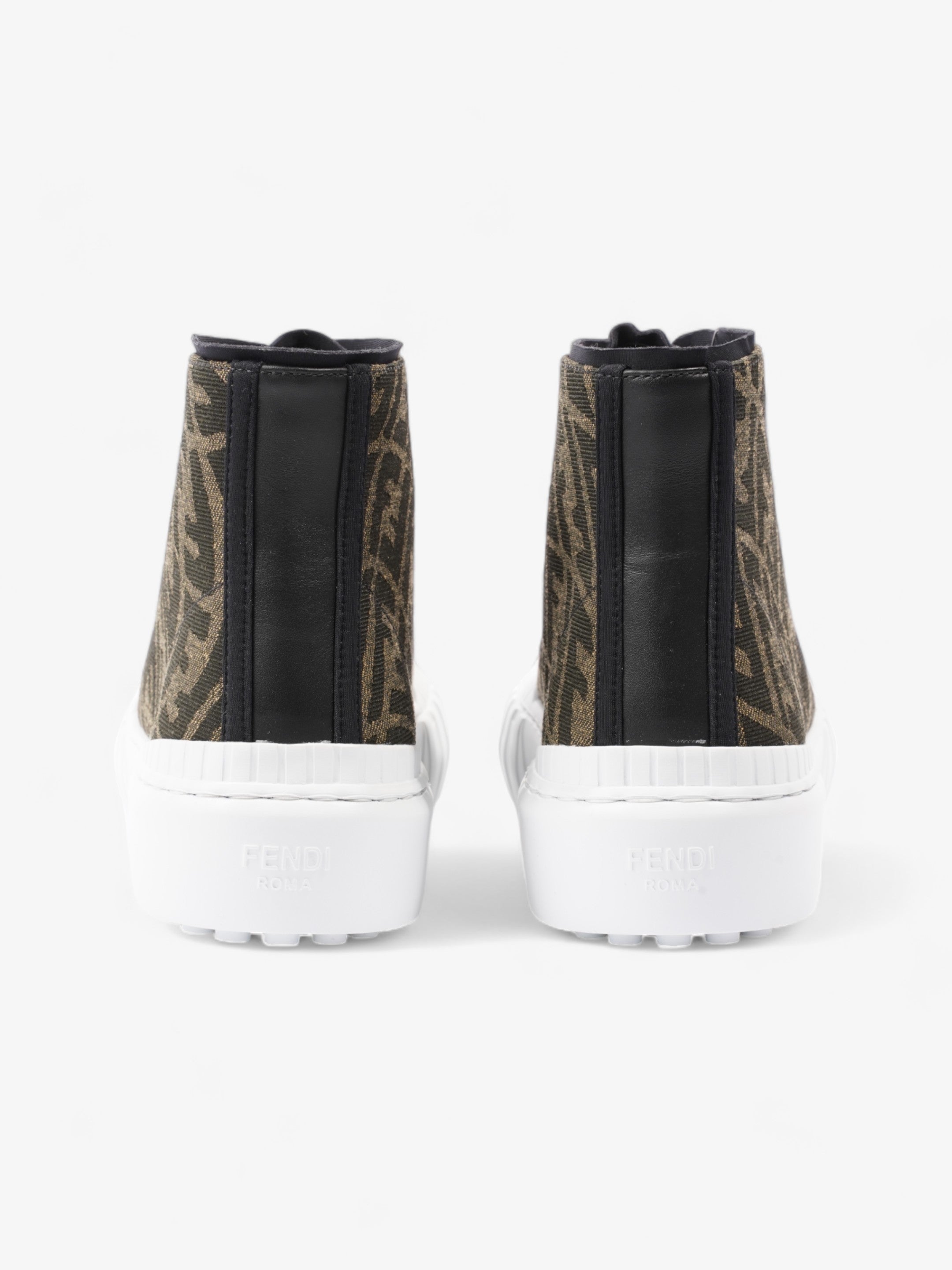 Fendi FF Vertigo High Top Monogram Suede EU 41 UK 7