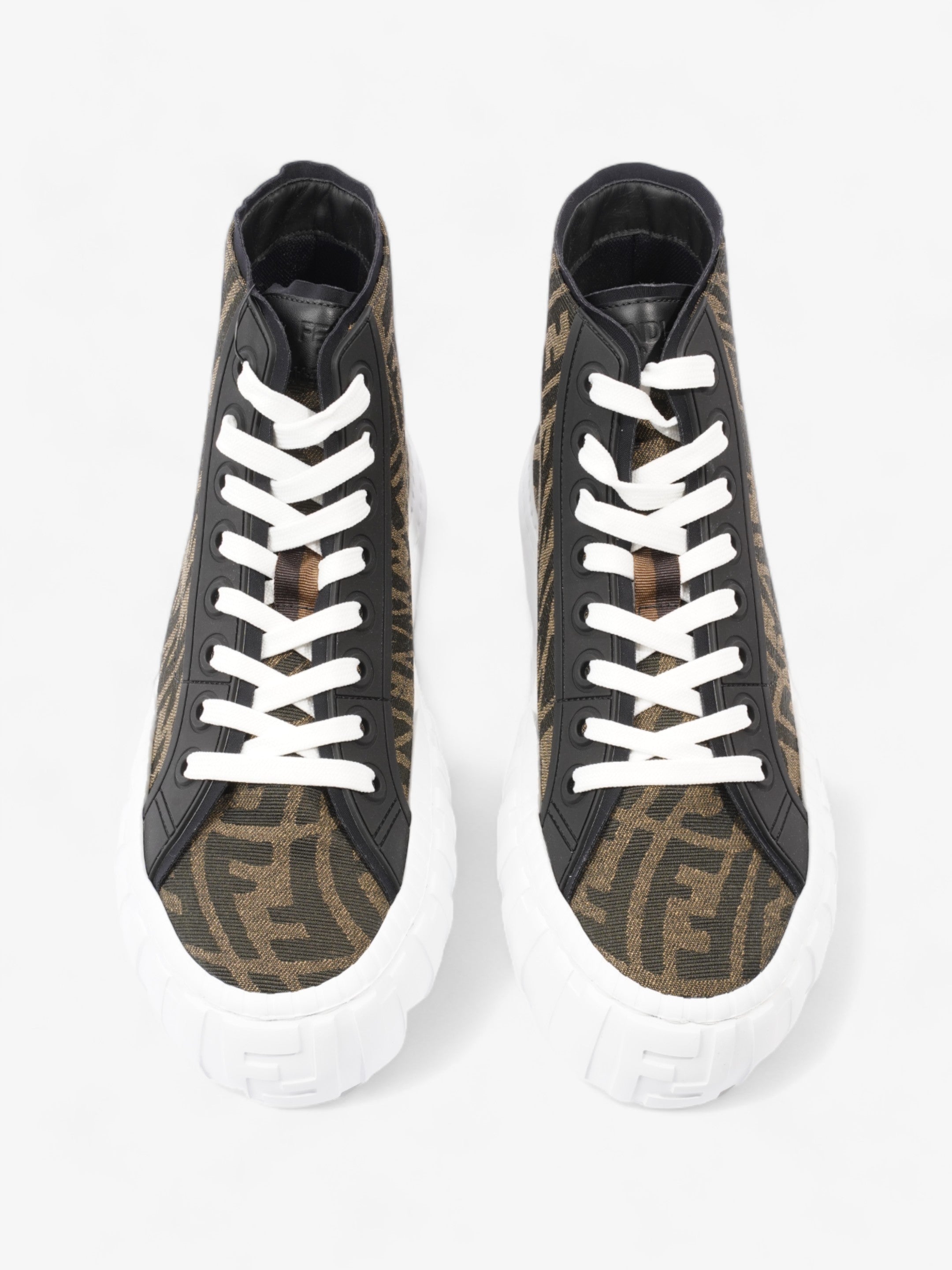 Fendi FF Vertigo High Top Monogram Suede EU 41 UK 7