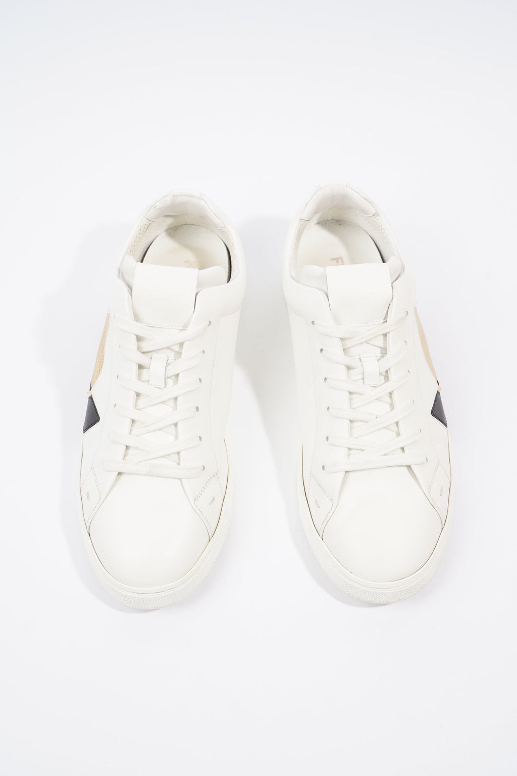 Fendi Monster Eyes Sneaker White / Gold / Black Leather EU 42 UK 8