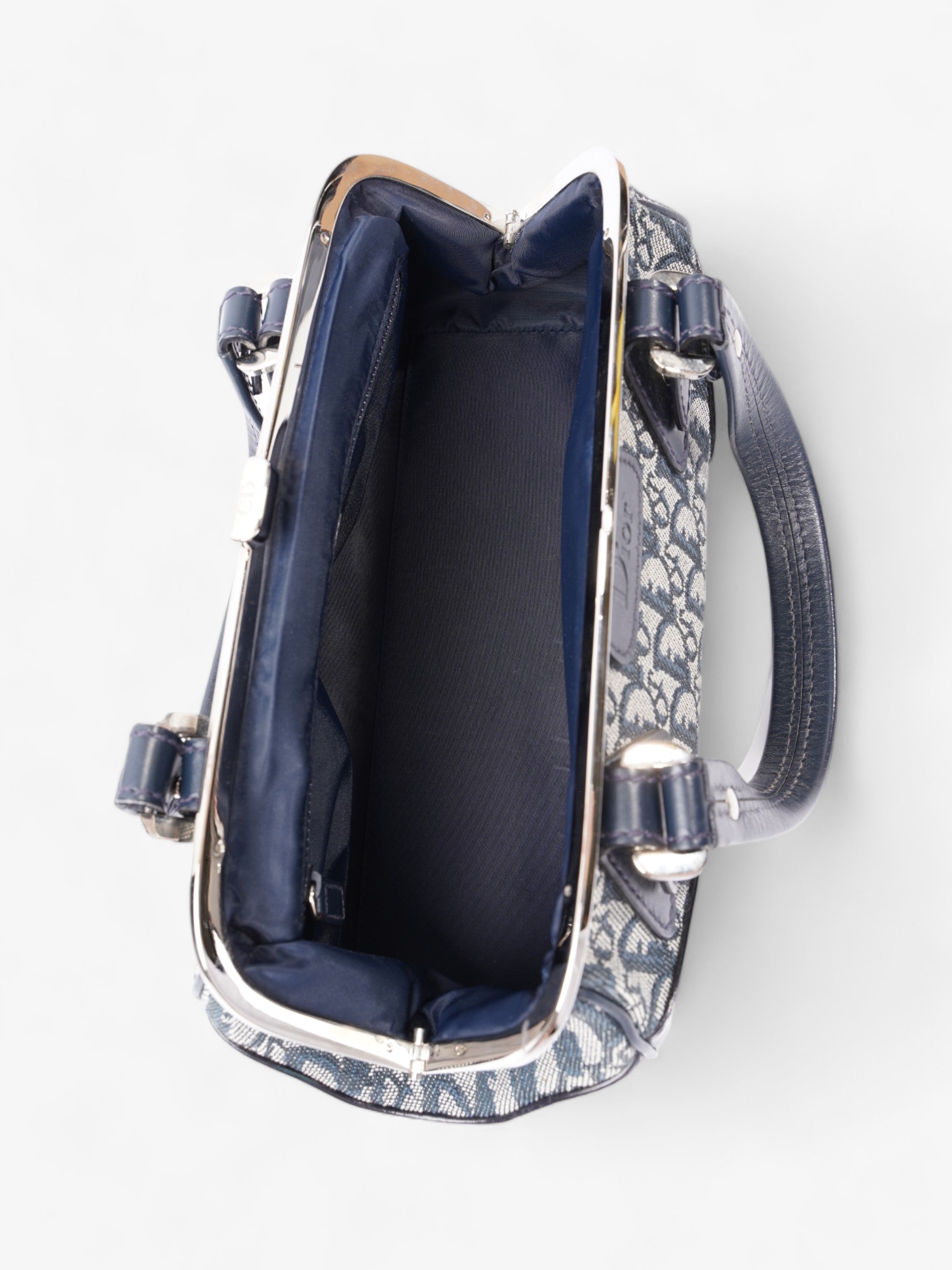 Christian Dior Doctor Bag Monogram / Navy Blue Canvas