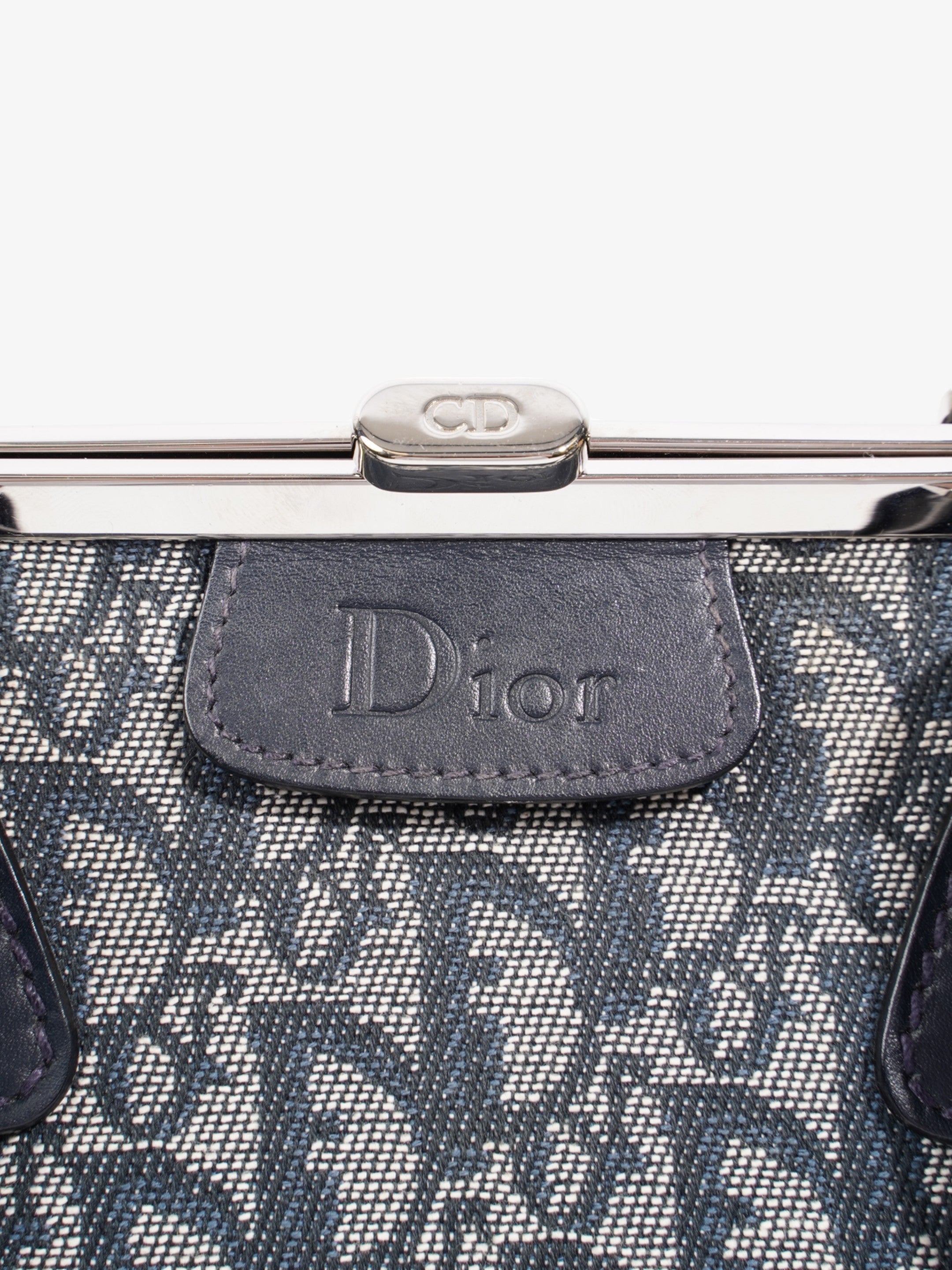 Christian Dior Doctor Bag Monogram / Navy Blue Canvas