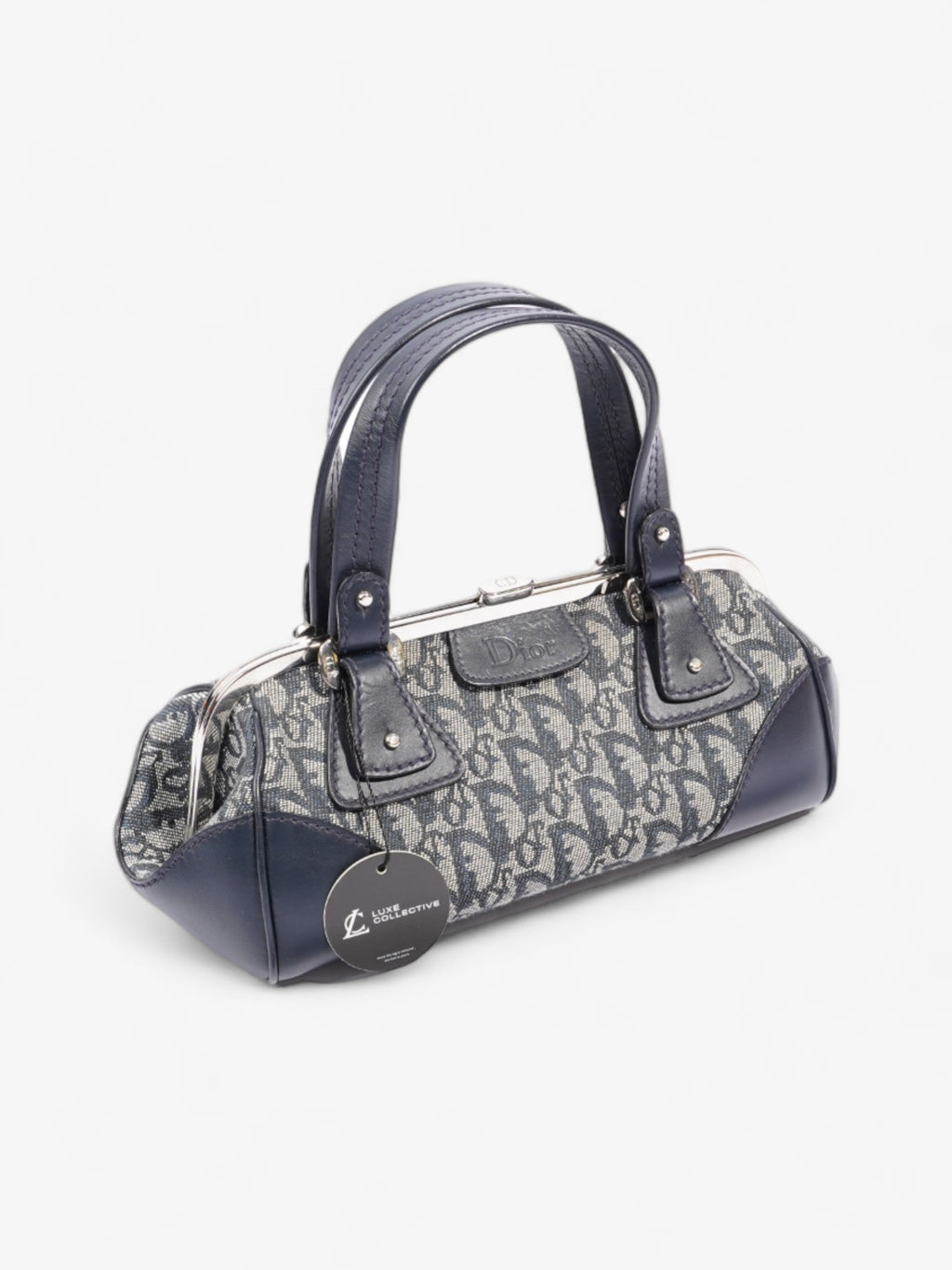 Christian Dior Doctor Bag Monogram / Navy Blue Canvas