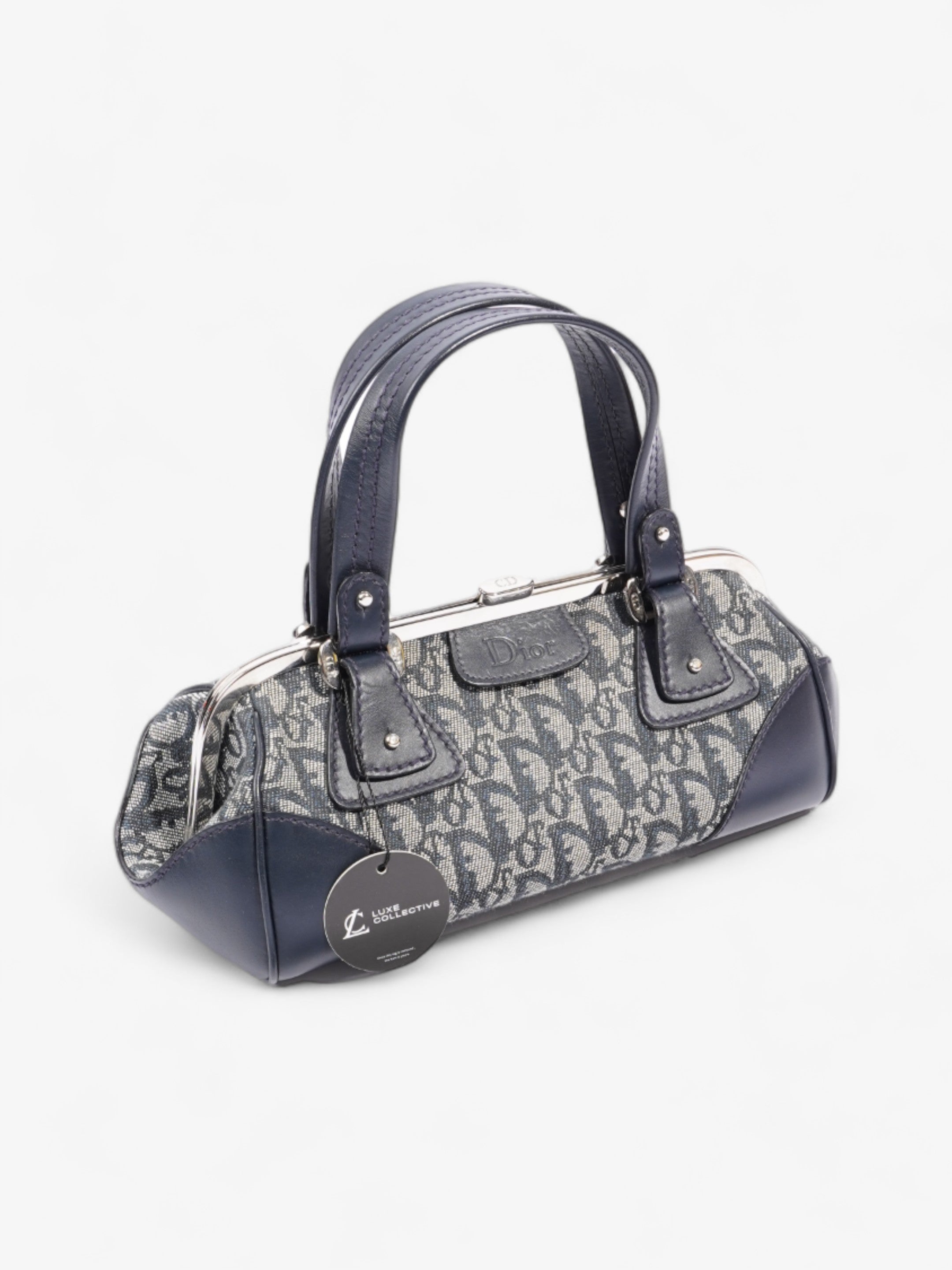 Christian Dior Doctor Bag Monogram / Navy Blue Canvas