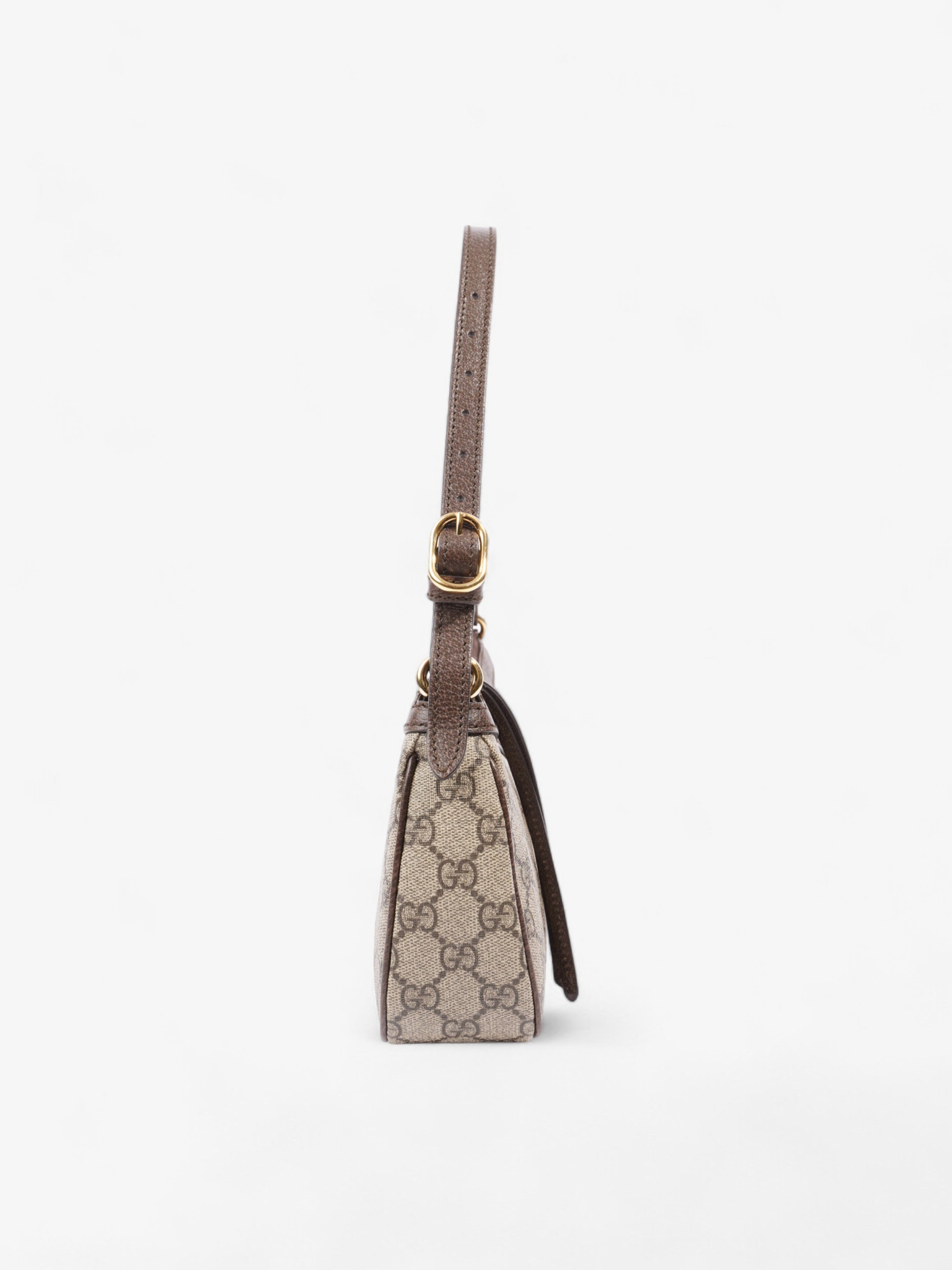 Gucci Ophidia Beige And Ebony GG Supreme Coated Canvas Small