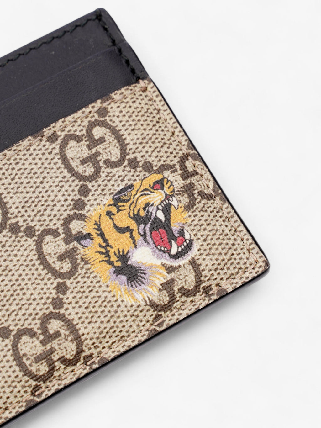 Gucci Tiger  Holder Supreme / Black Coated Canvas
