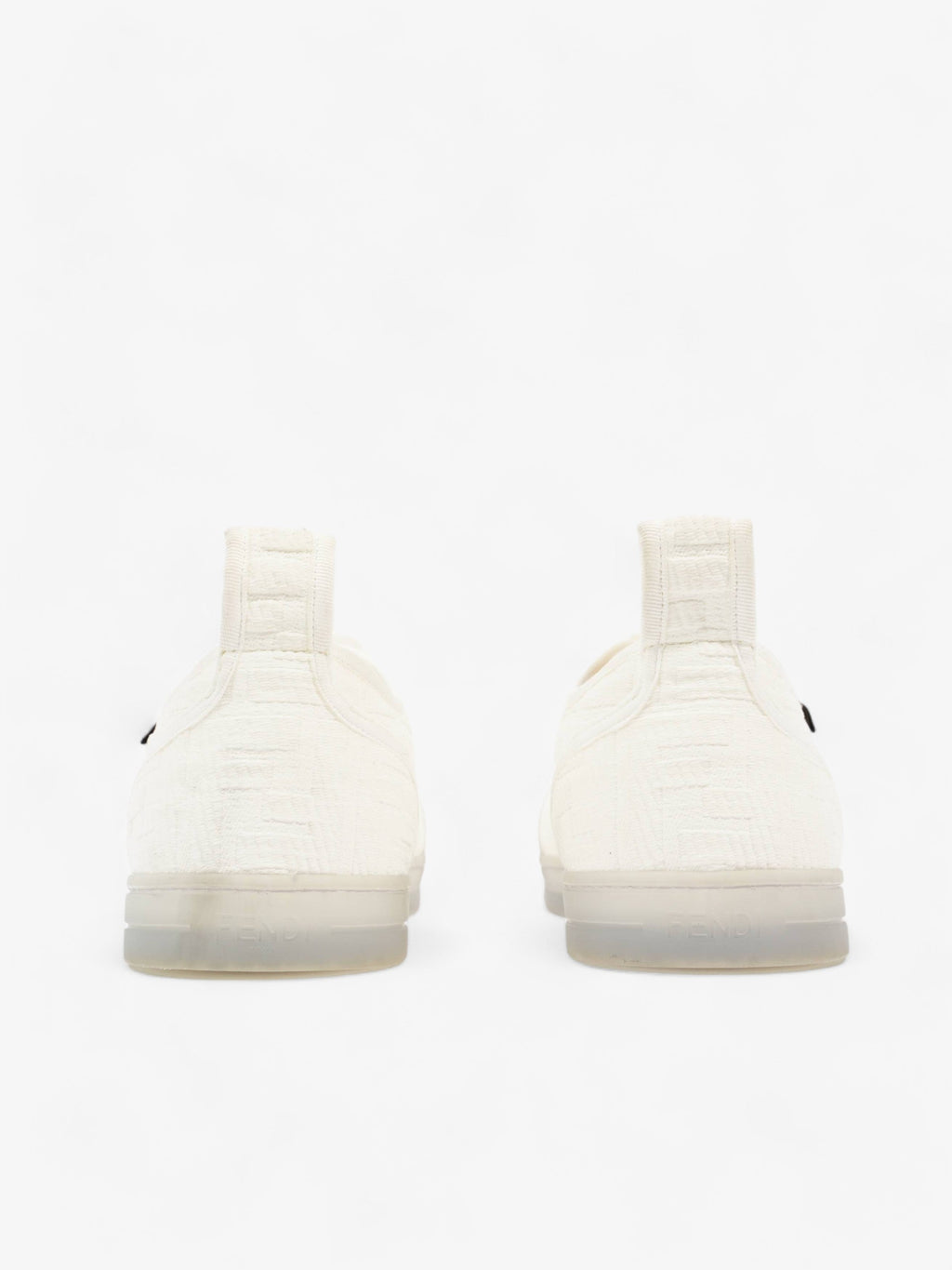 Fendi Fendi FF Sneakers White Canvas EU 40 UK 7