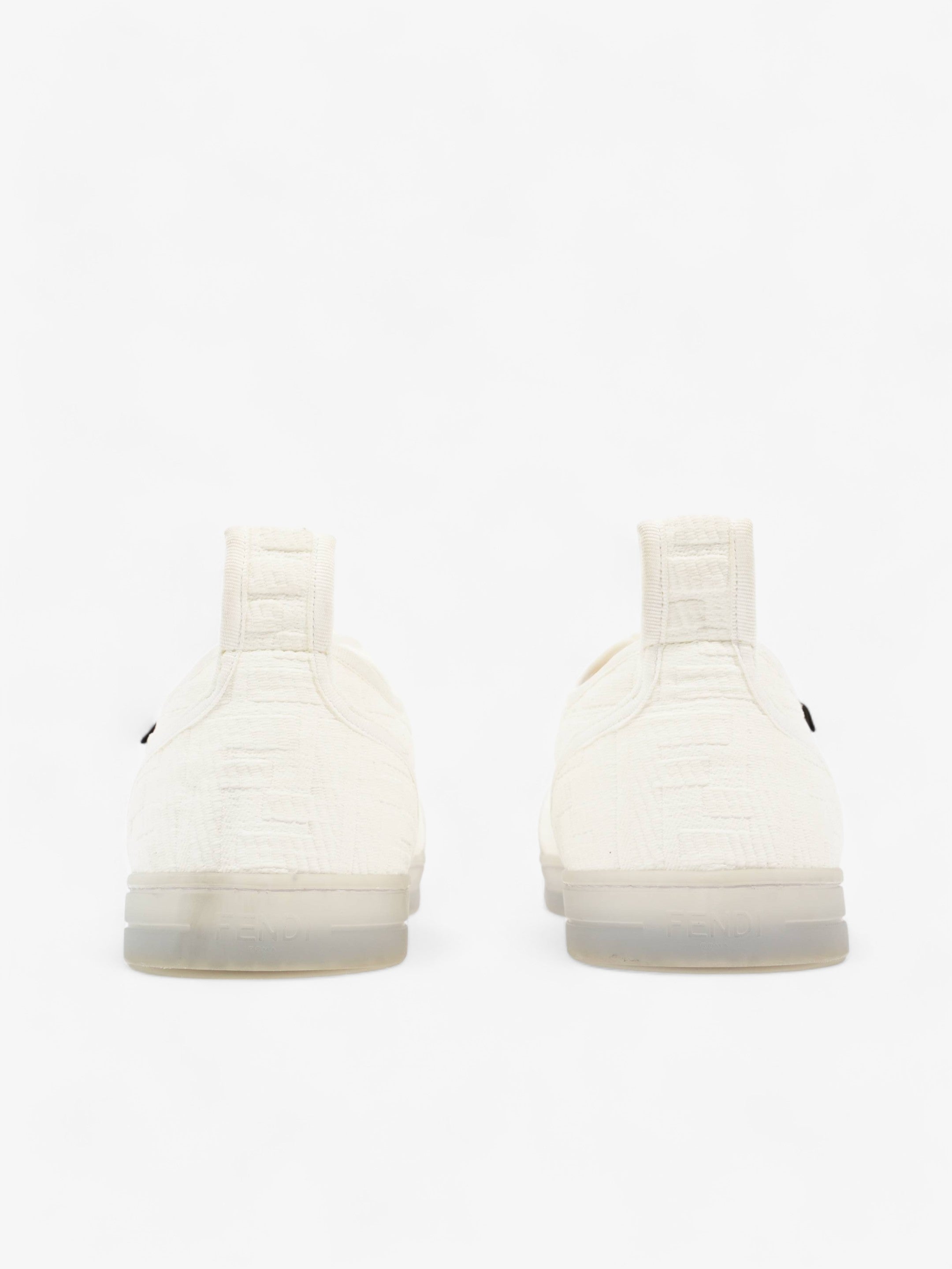 Fendi Fendi FF Sneakers White Canvas EU 40 UK 7