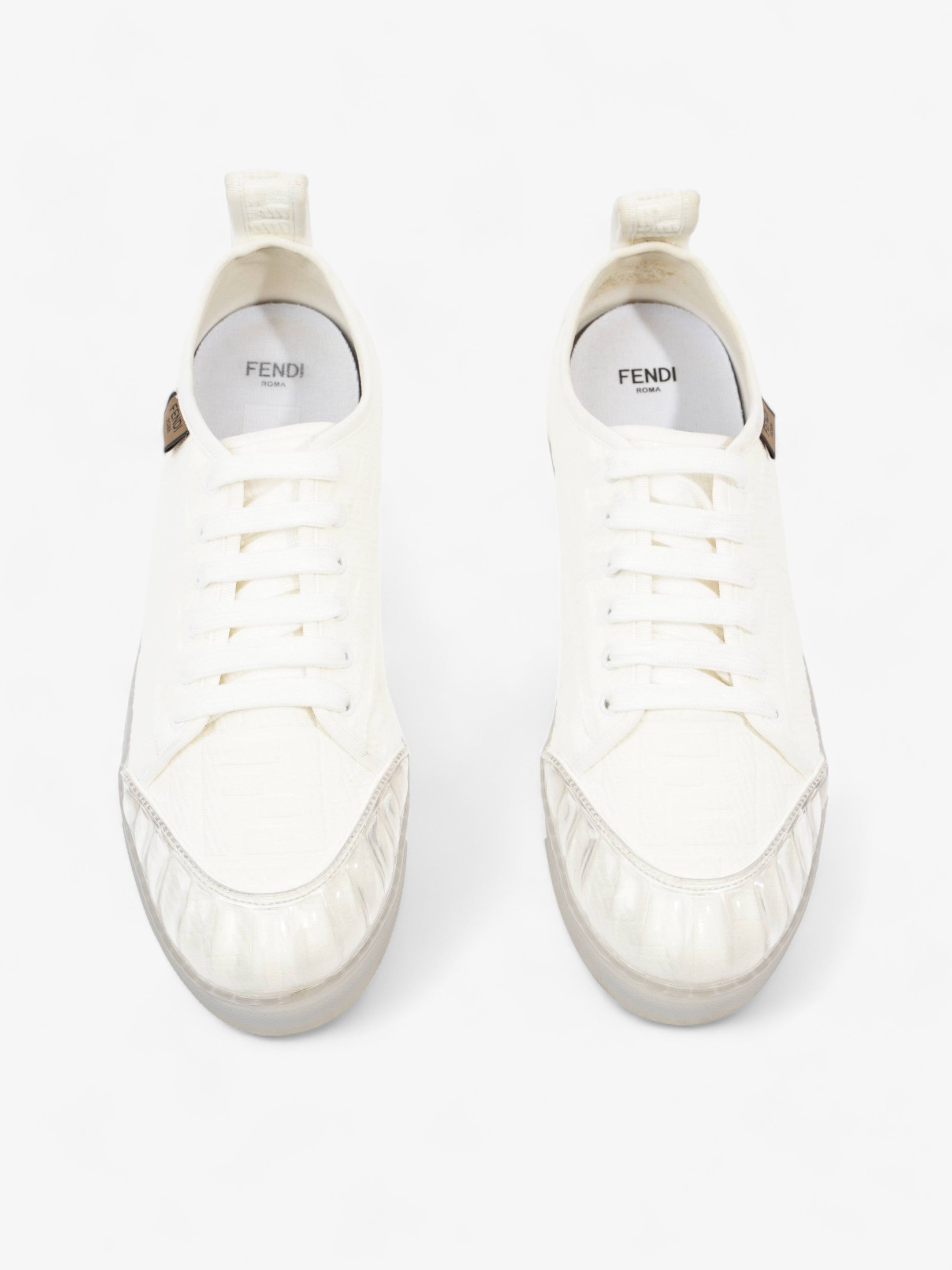 Fendi Fendi FF Sneakers White Canvas EU 40 UK 7