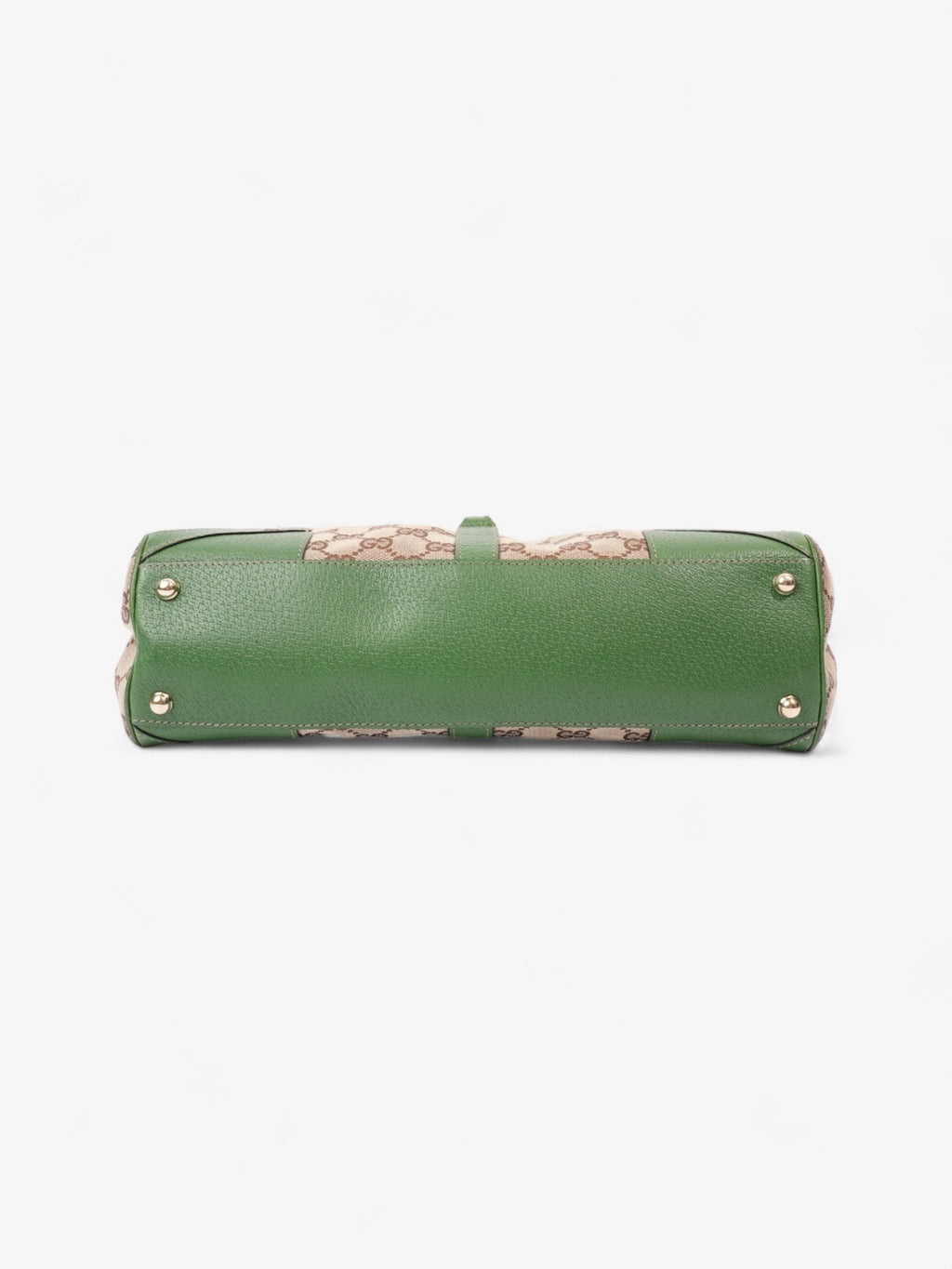 Gucci Jackie Beige And Ebony GG Supreme / Green Canvas