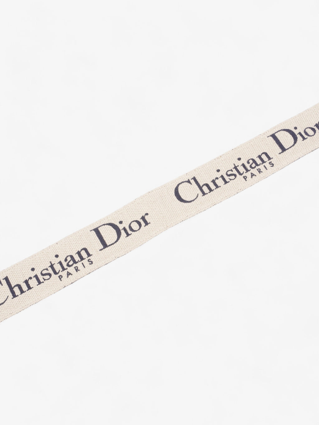 Christian Dior Adjustable Shoulder Strap With Ring Blue Oblique / Gold Cotton