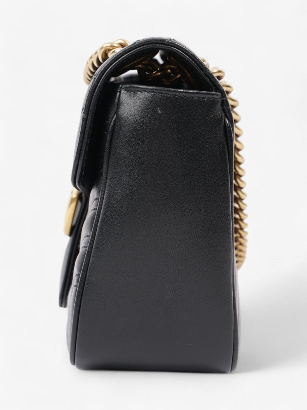 Gucci Marmont Flap Black Matelasse Leather Small