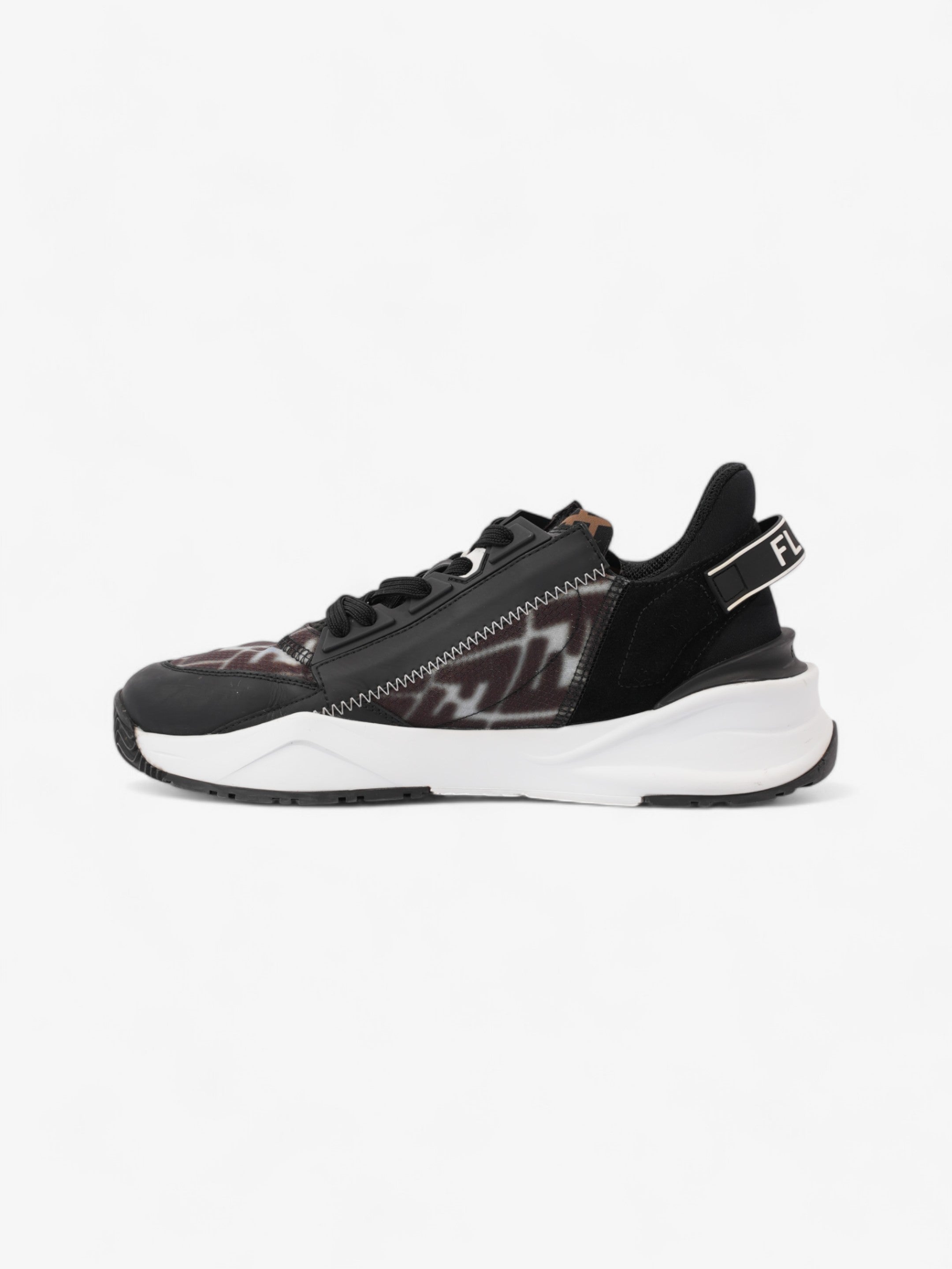 Fendi Flow Sneakers Black / White Canvas EU 38 UK 5