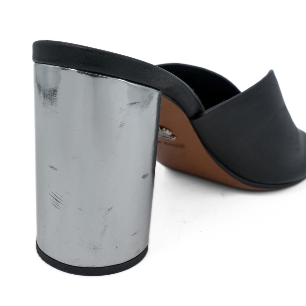 Miu Miu Metallic Mules - Women's 39