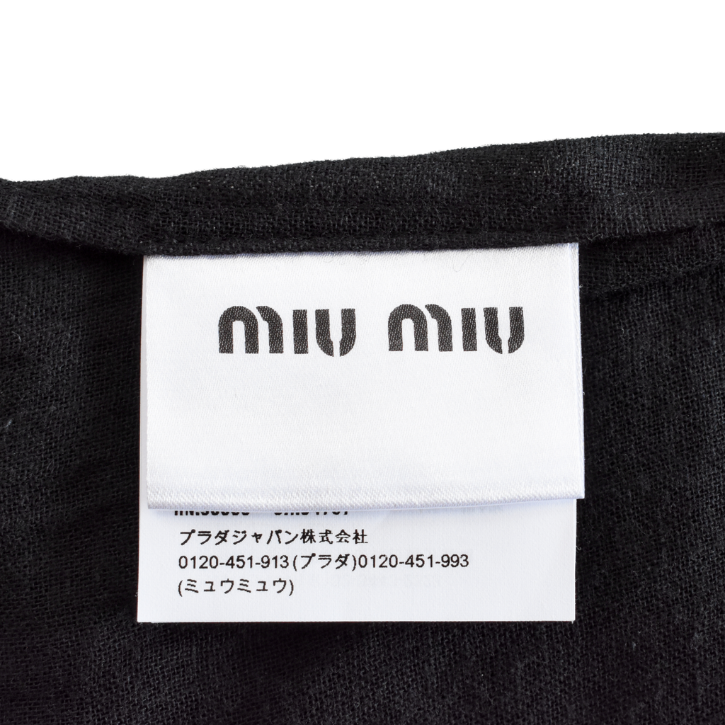 Miu Miu Ruffle Midi Dress - Women's 38